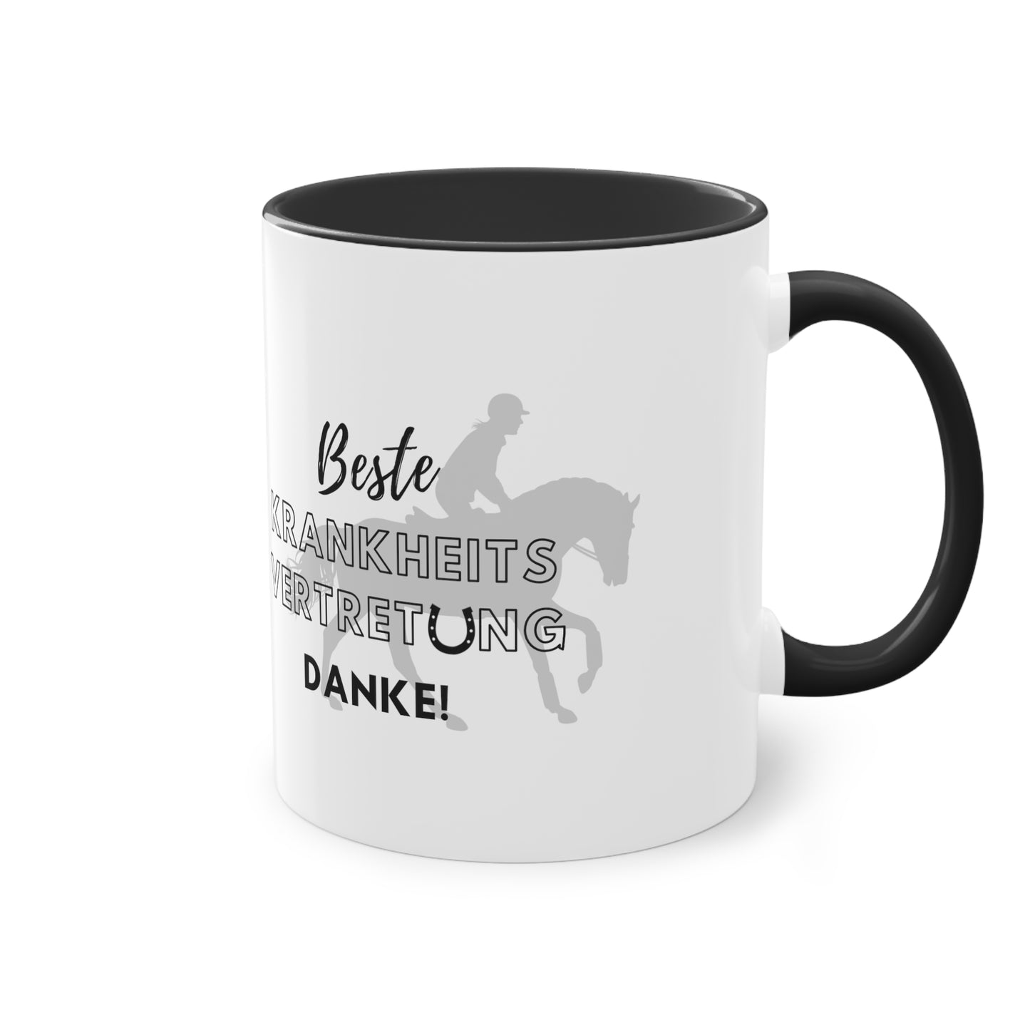 Tasse "Beste Krankheitsvertretung" zweifarbig