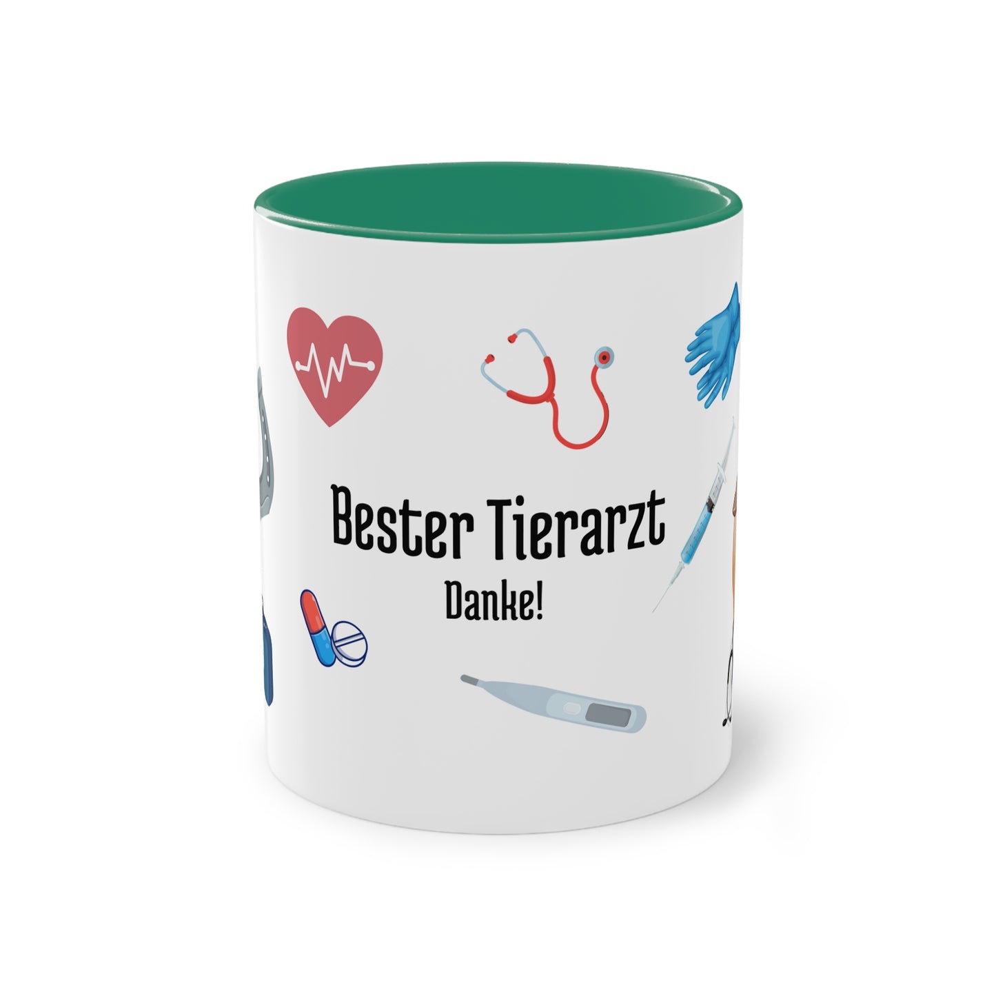 Tasse "Bester Tierarzt" zweifarbig