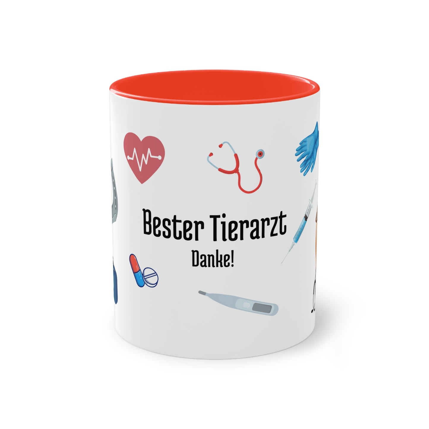 Tasse "Bester Tierarzt" zweifarbig