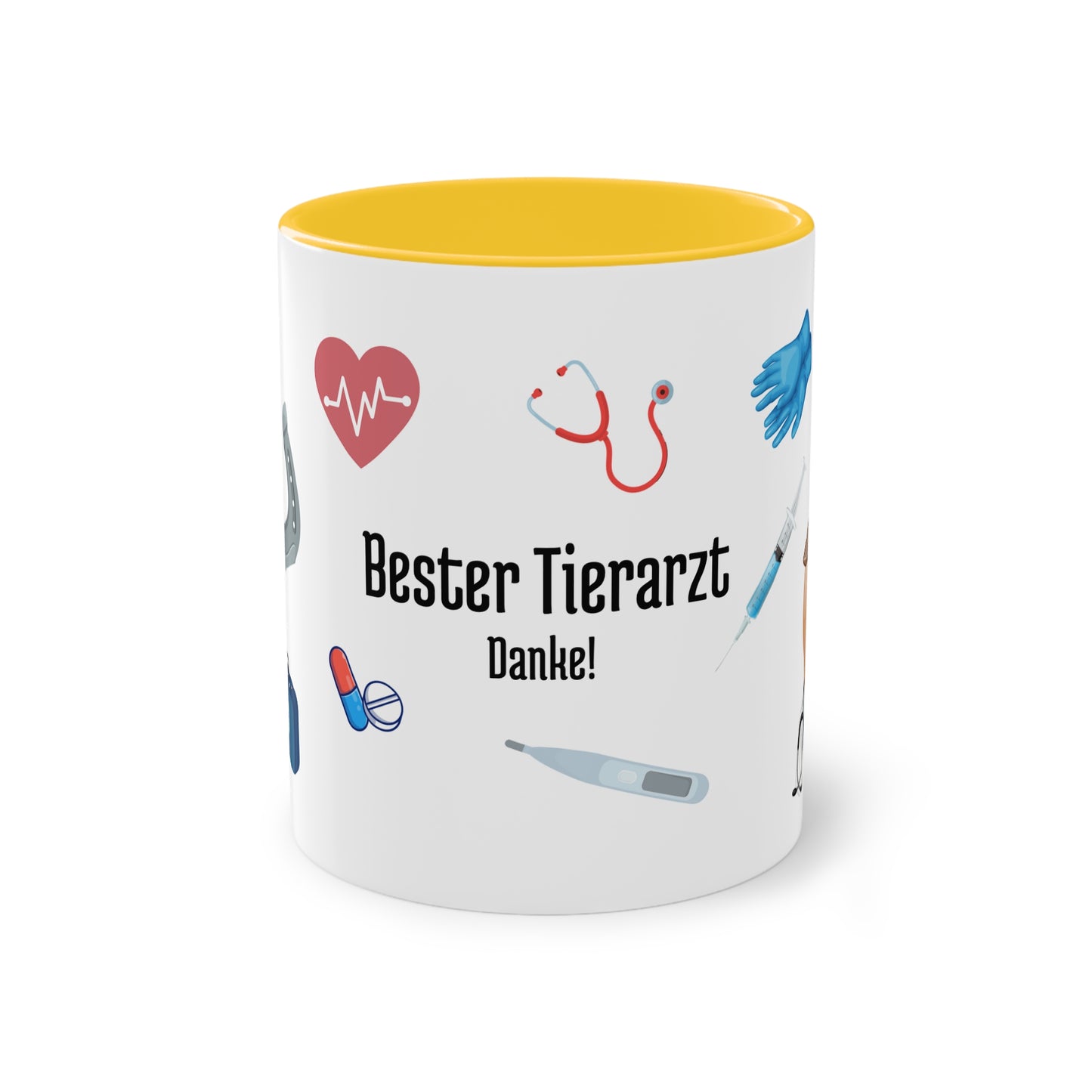 Tasse "Bester Tierarzt" zweifarbig