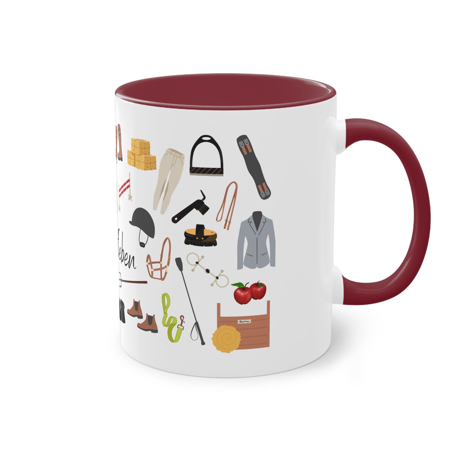 Tasse "Ponyhofleben" zweifarbig