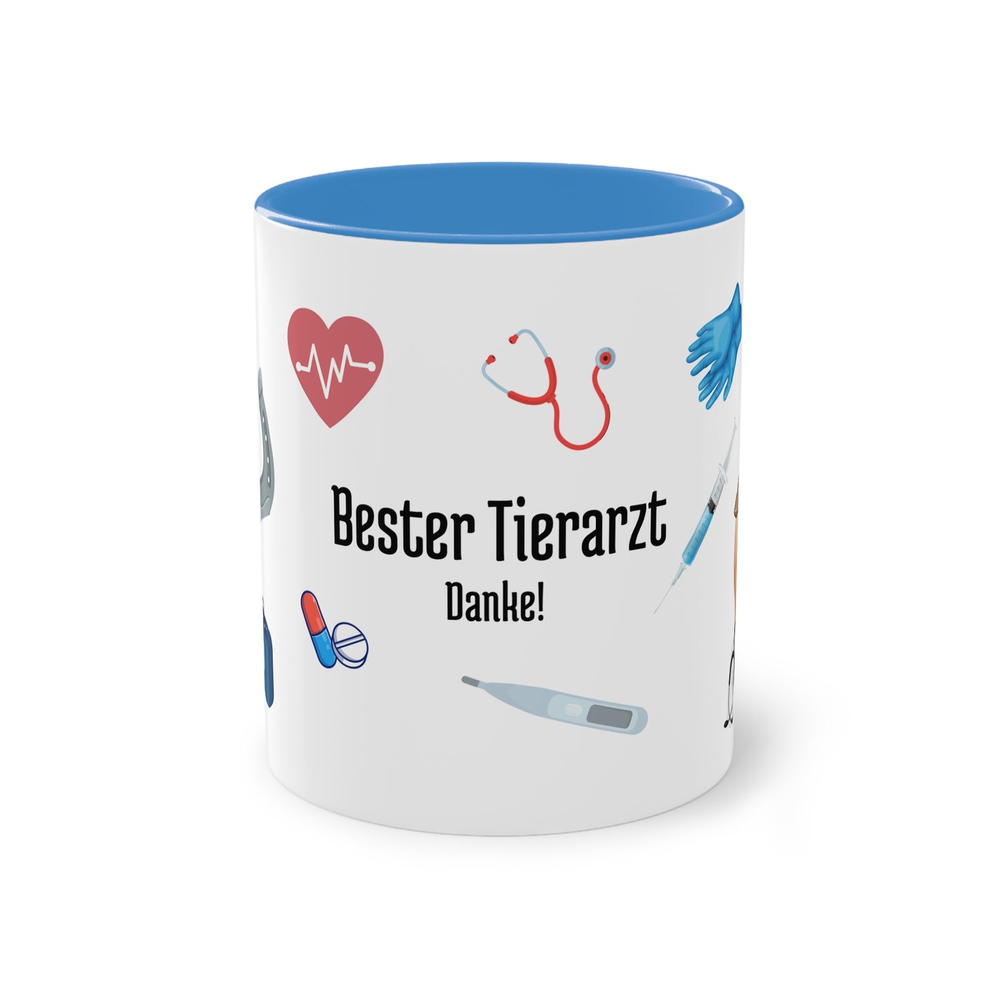 Tasse "Bester Tierarzt" zweifarbig