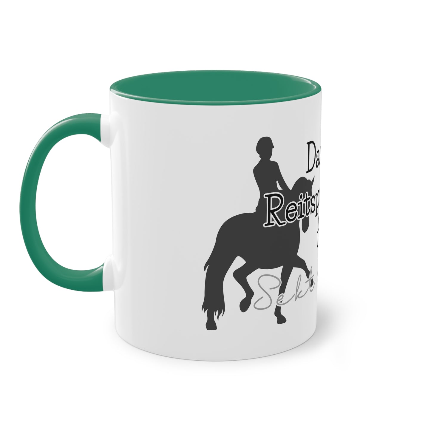 Tasse "Sekt saufen" zweifarbig