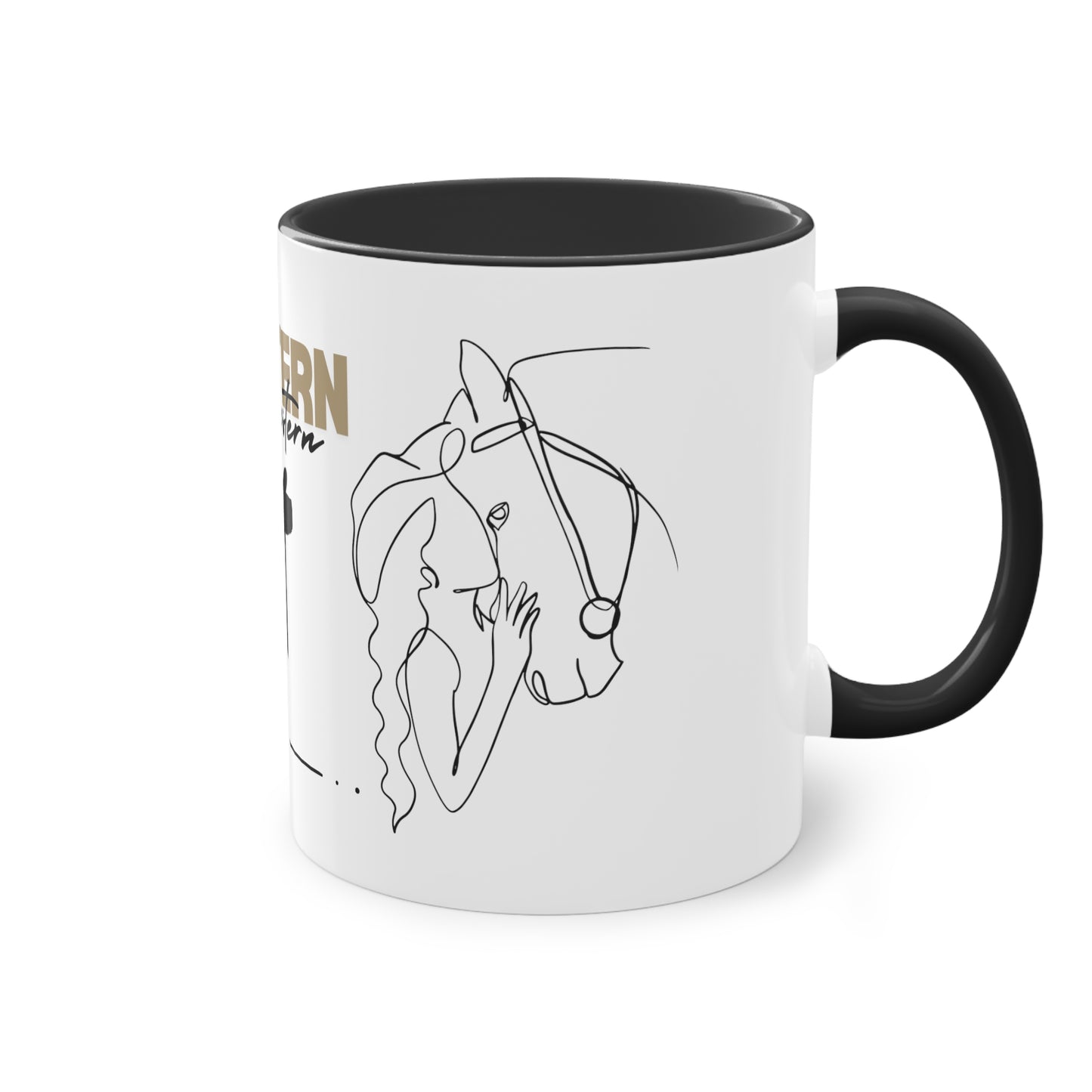 Tasse "Western Schwestern" zweifarbig
