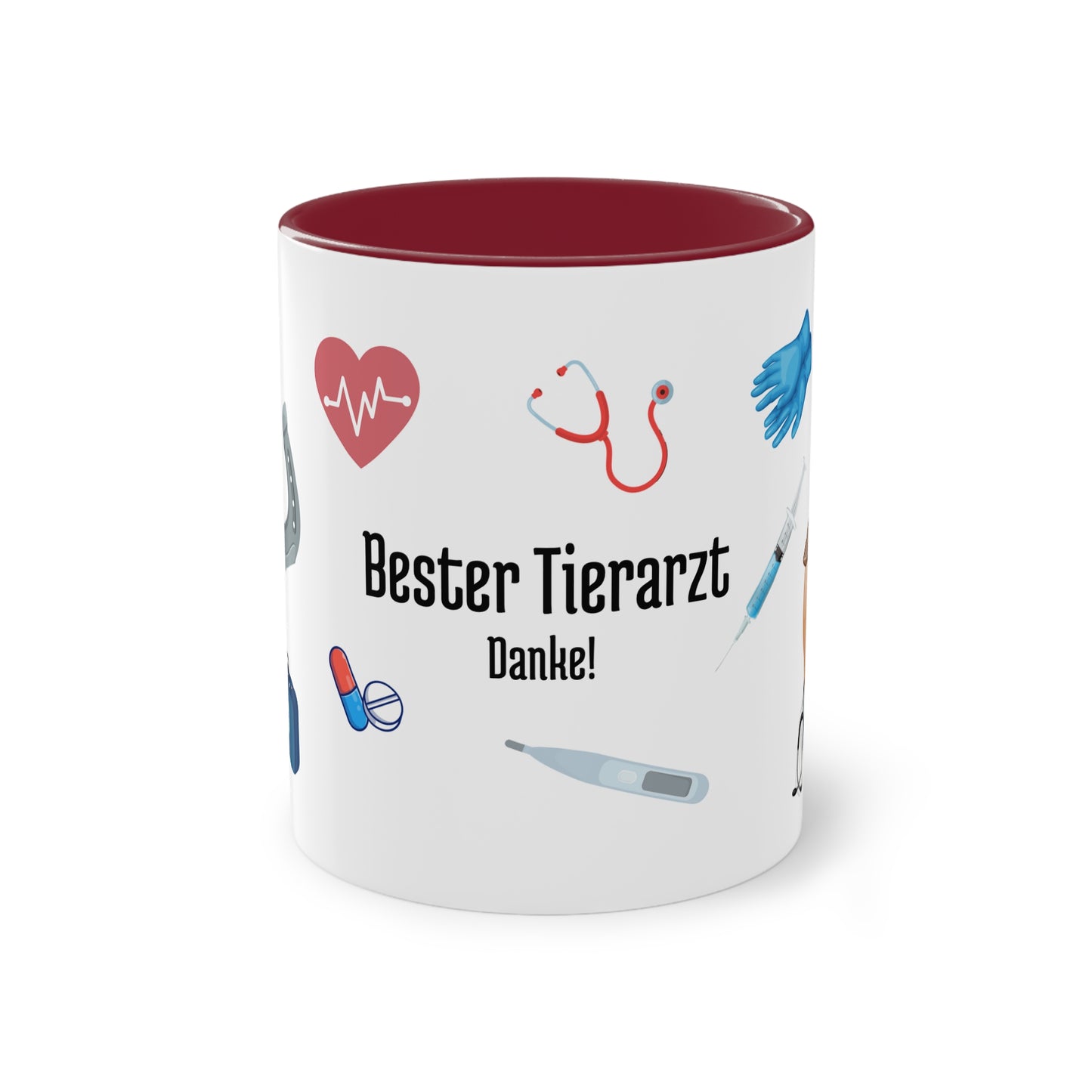 Tasse "Bester Tierarzt" zweifarbig
