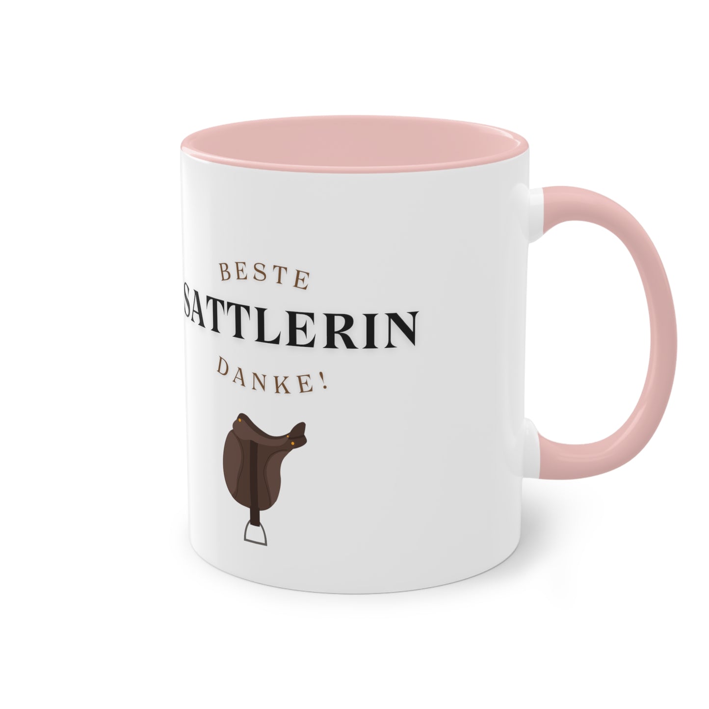 "Danke-Tasse" Sattlerin zweifarbig
