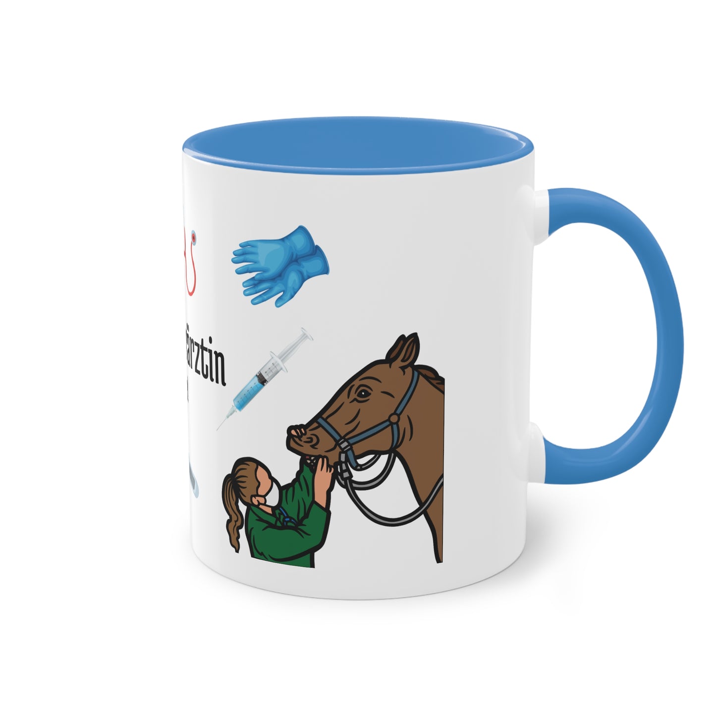 Tasse "Beste Tierärztin" zweifarbig