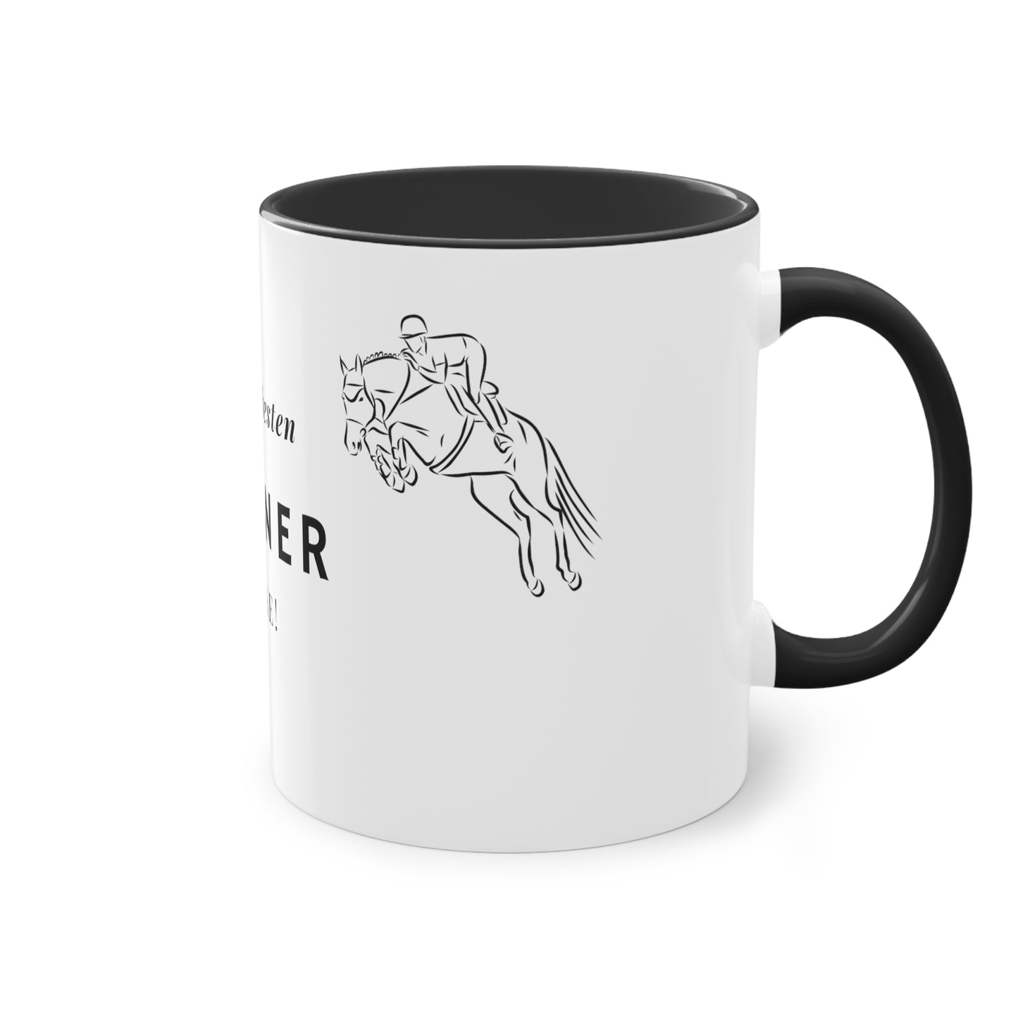 "Danke-Tasse" Trainer zweifarbig