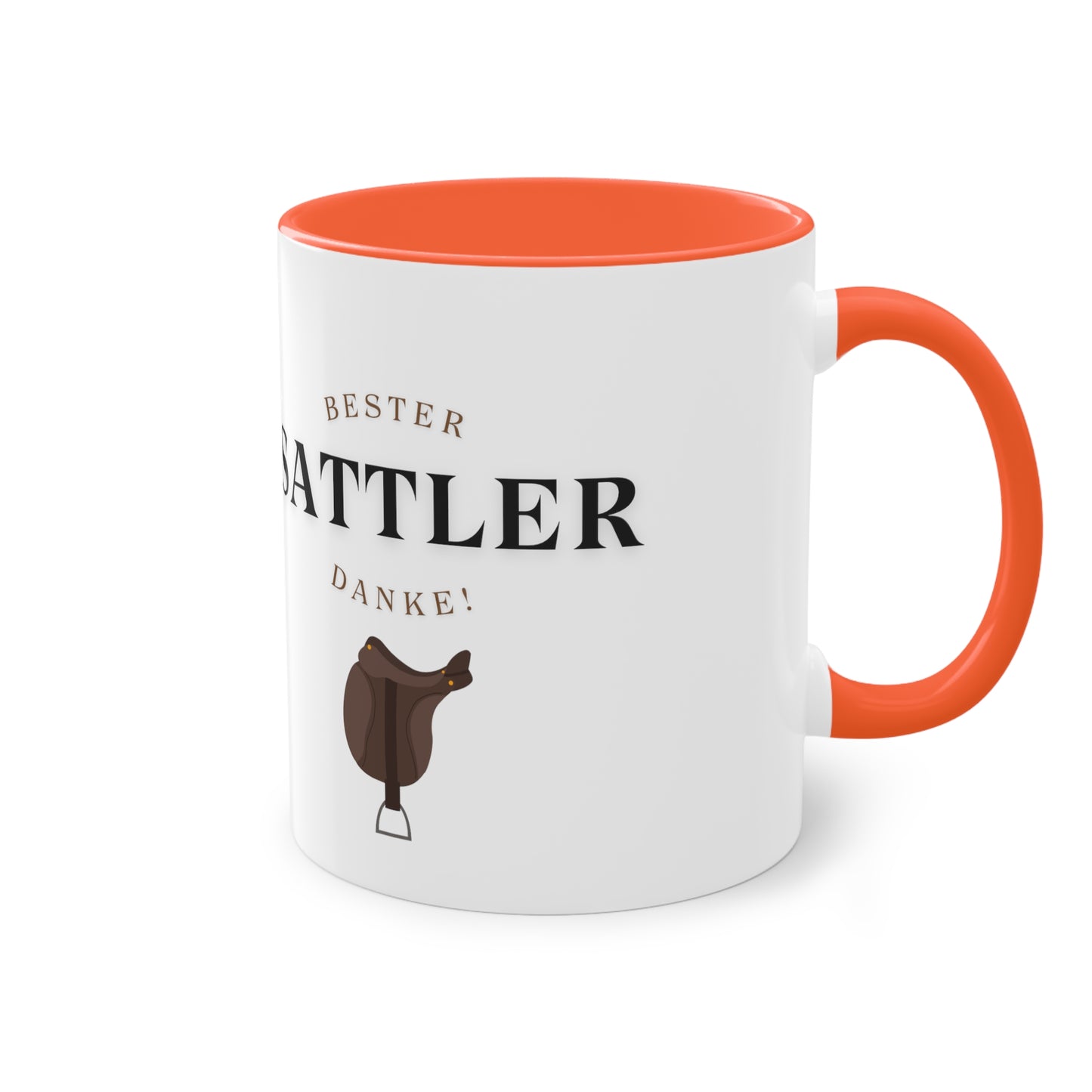 "Danke-Tasse" Sattler zweifarbig