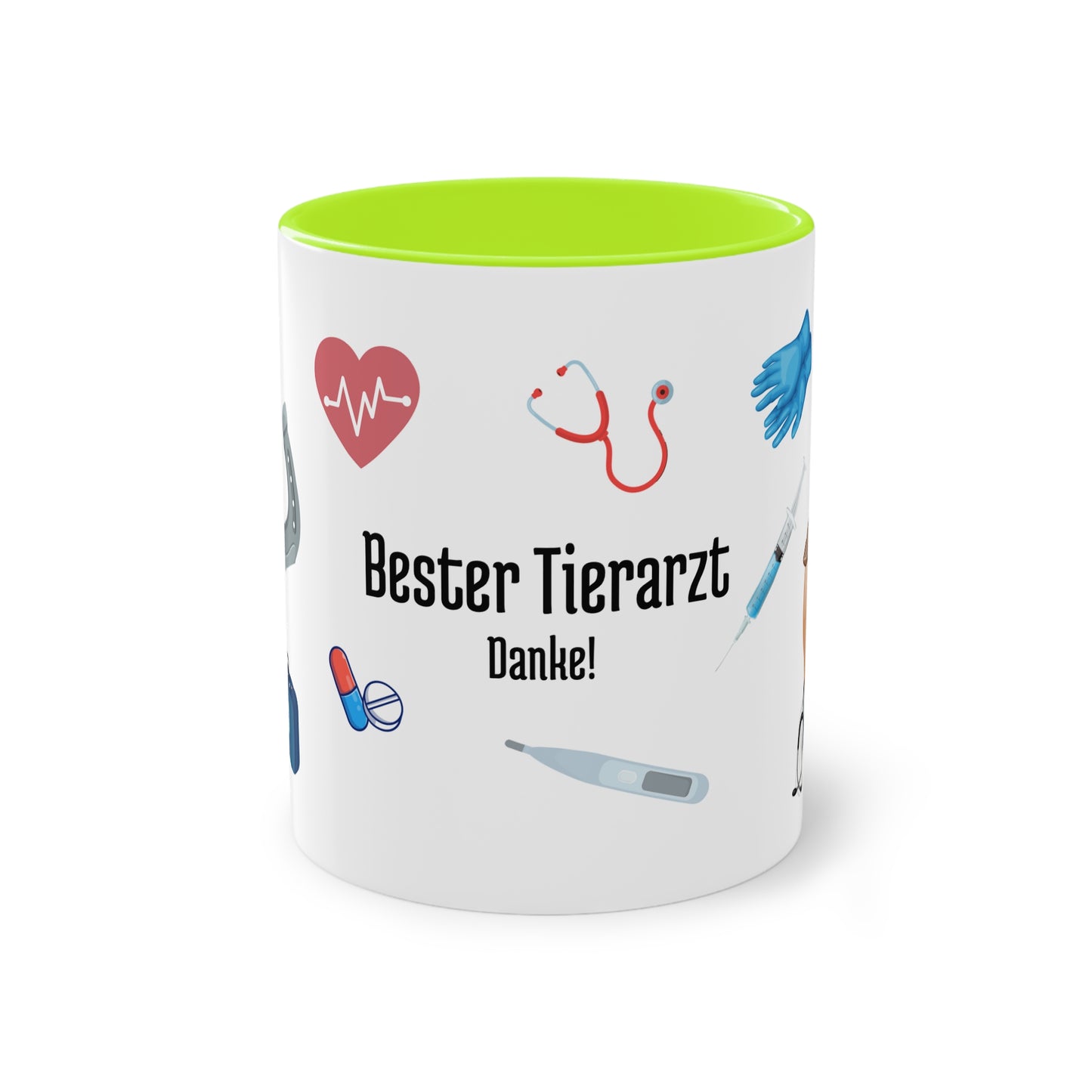 Tasse "Bester Tierarzt" zweifarbig