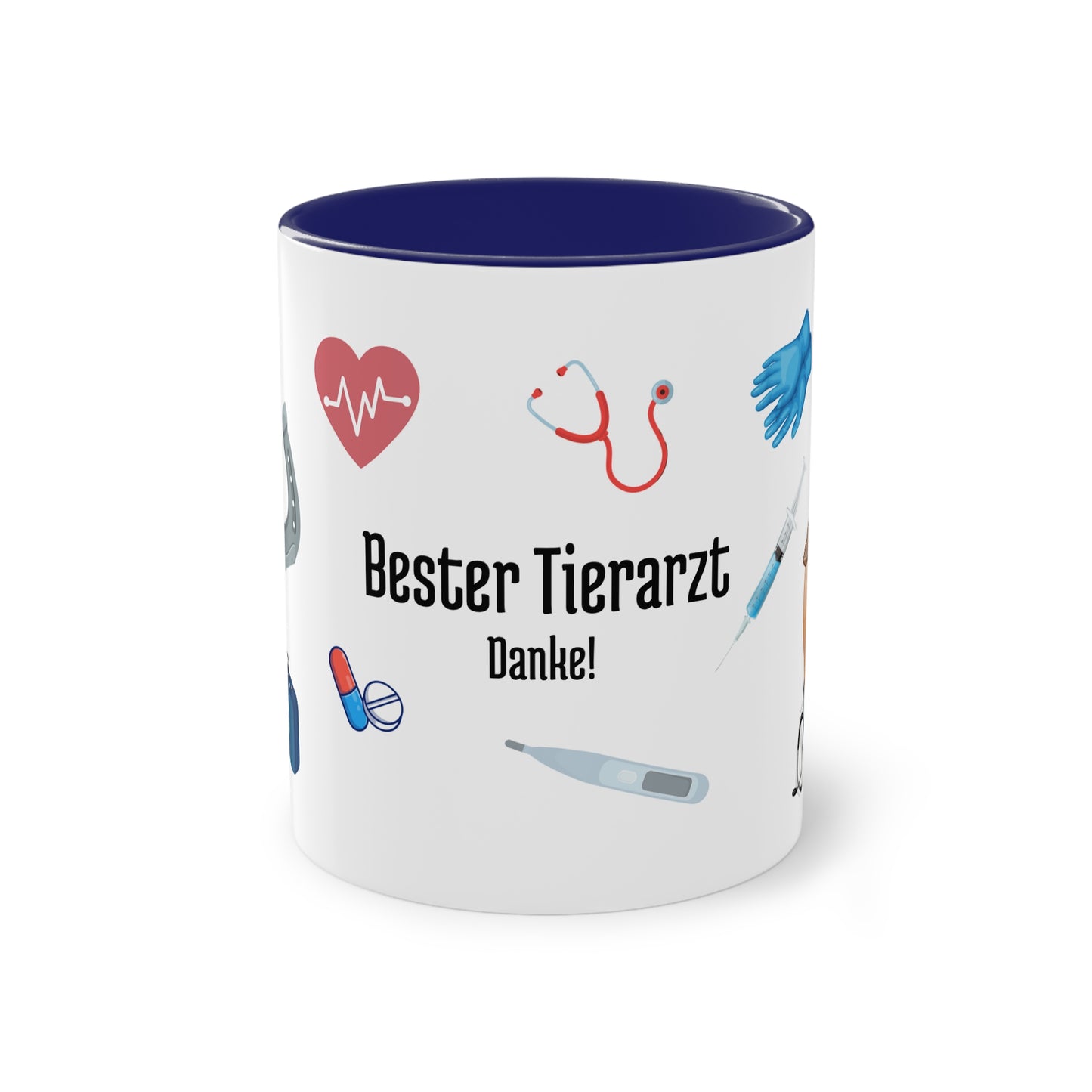 Tasse "Bester Tierarzt" zweifarbig