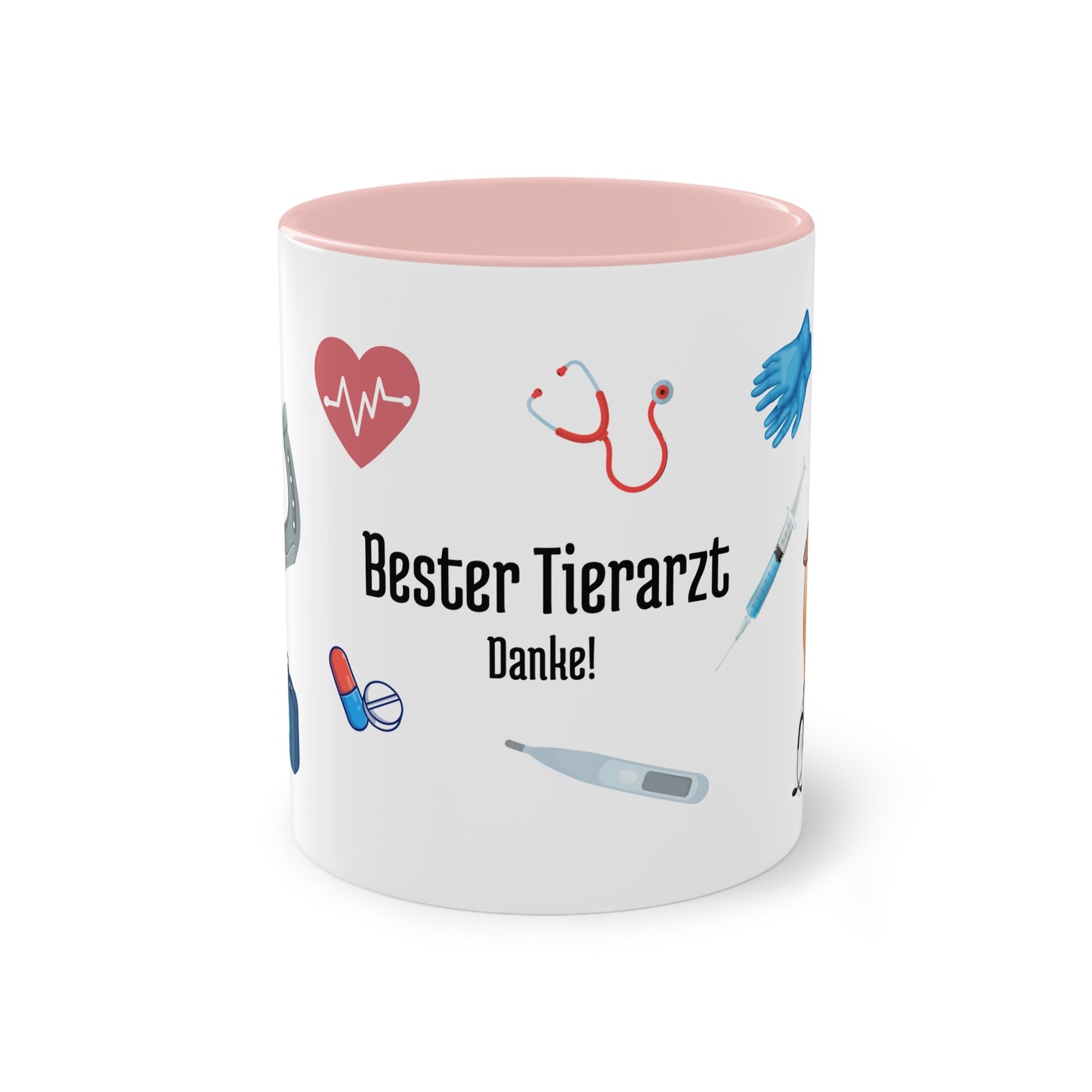Tasse "Bester Tierarzt" zweifarbig