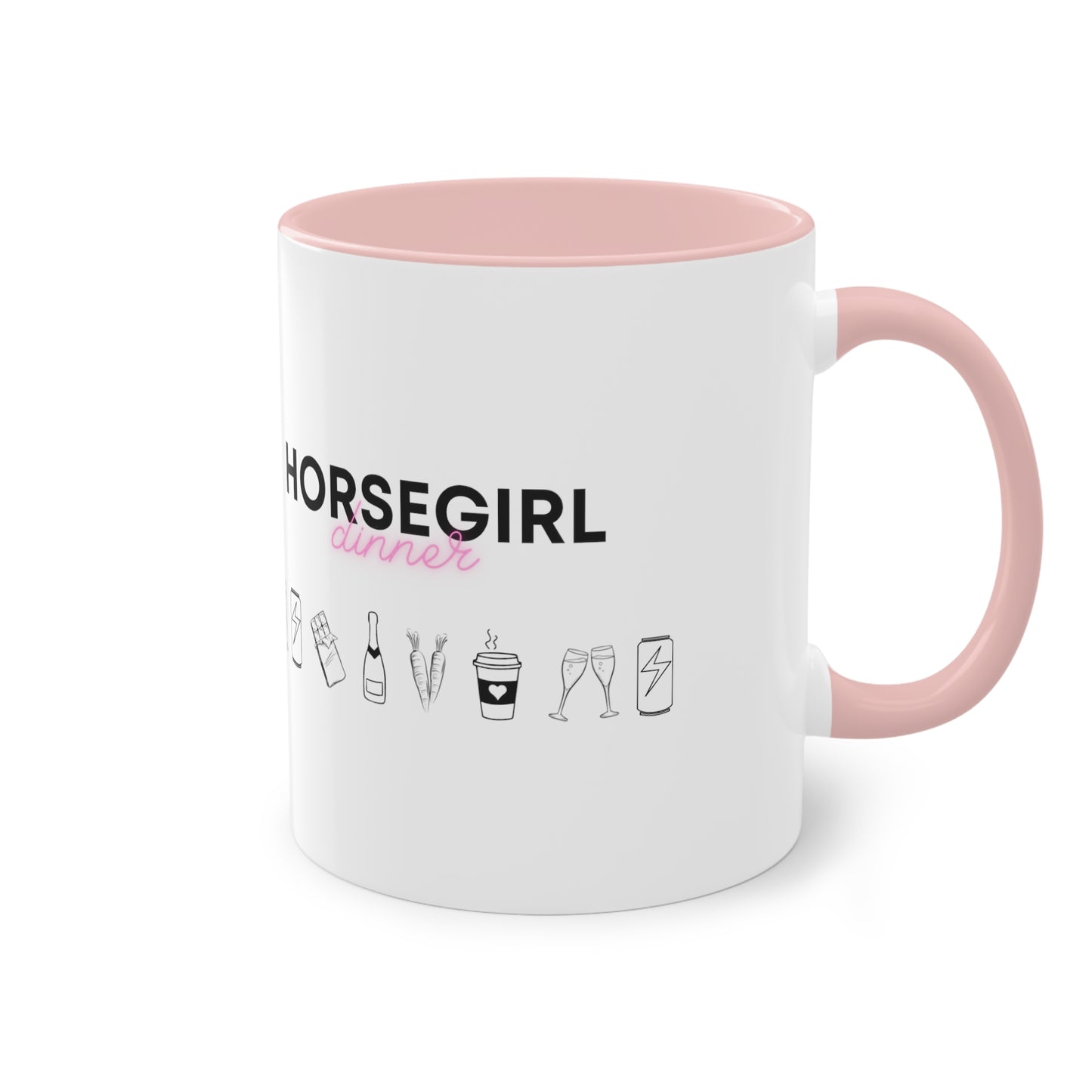 "Horsegirl dinner" Tasse zweifarbig 0,33l