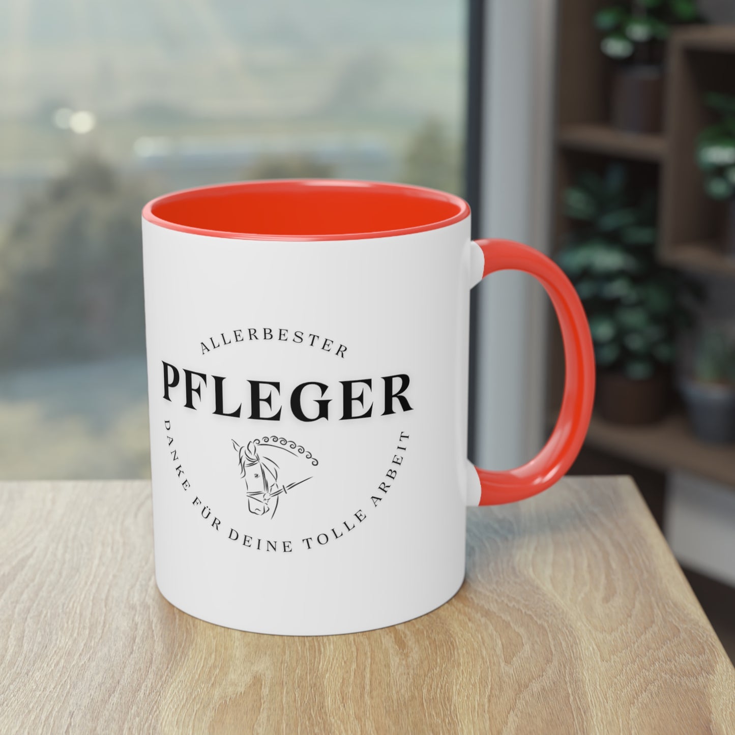 "Danke-Tasse" Pfleger zweifarbig 0,33l