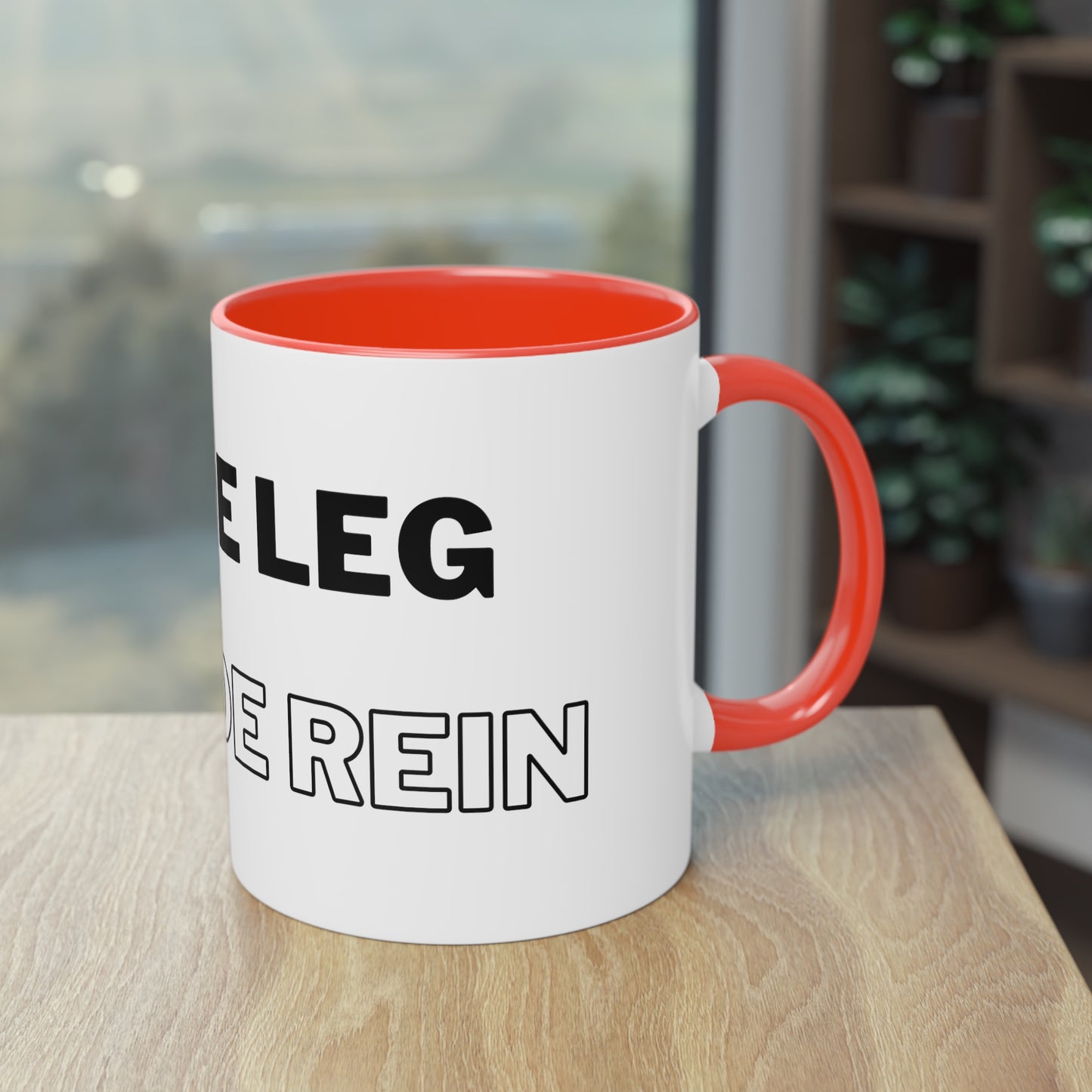 Tasse "Inside Leg Outside Rein" zweifarbig 0,33l