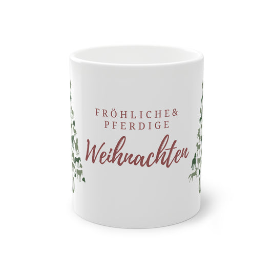 Weihnachtstasse „fröhliche & pferdige Weihnachten“