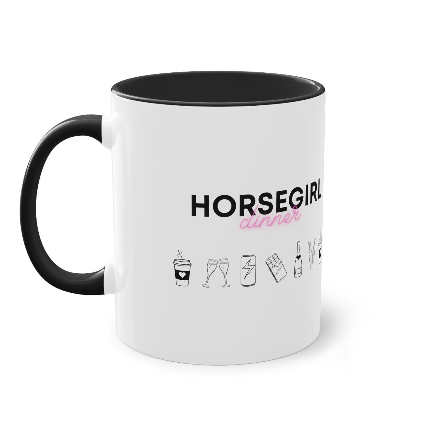 "Horsegirl dinner" Tasse zweifarbig 0,33l