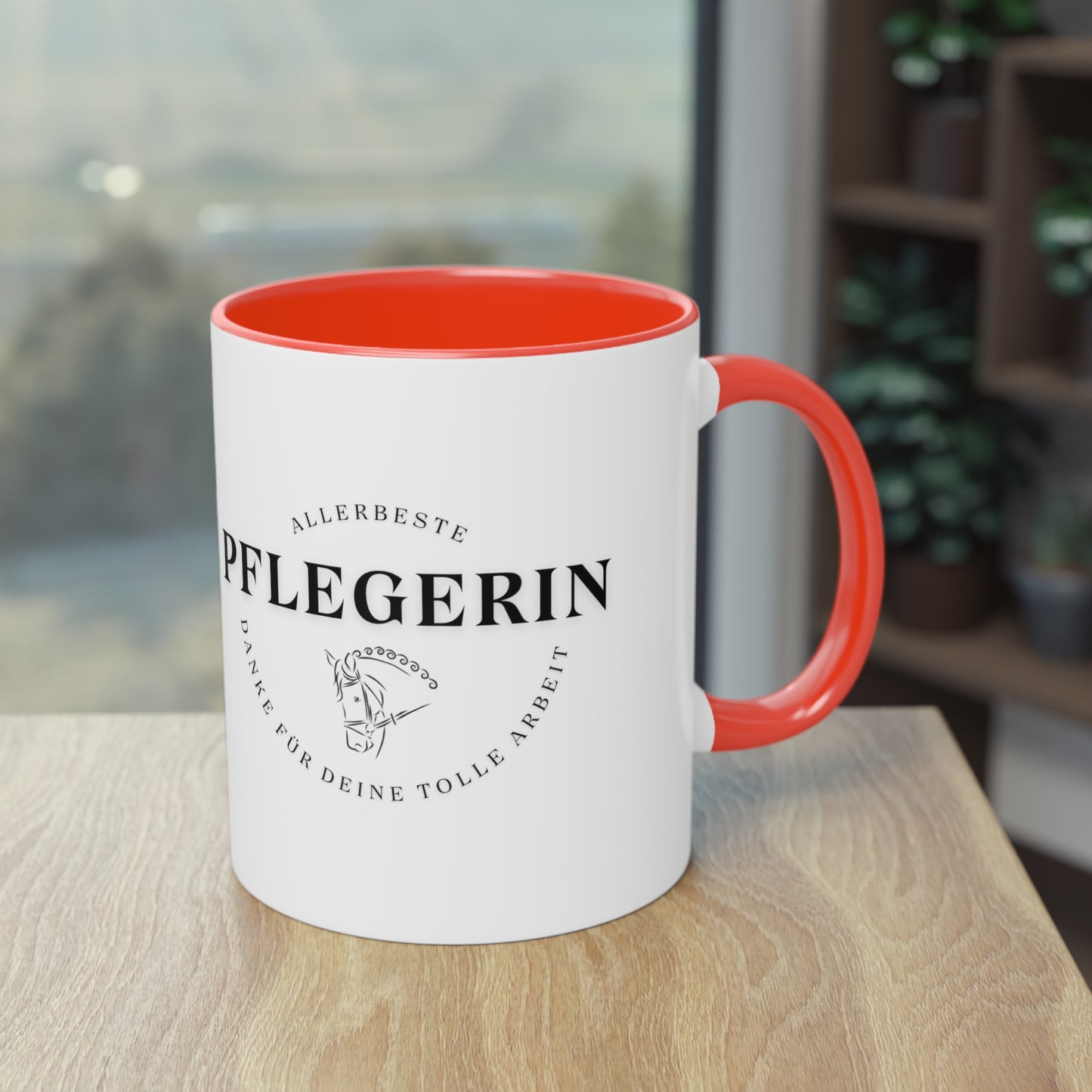 "Danke-Tasse" Pflegerin zweifarbig 0,33l