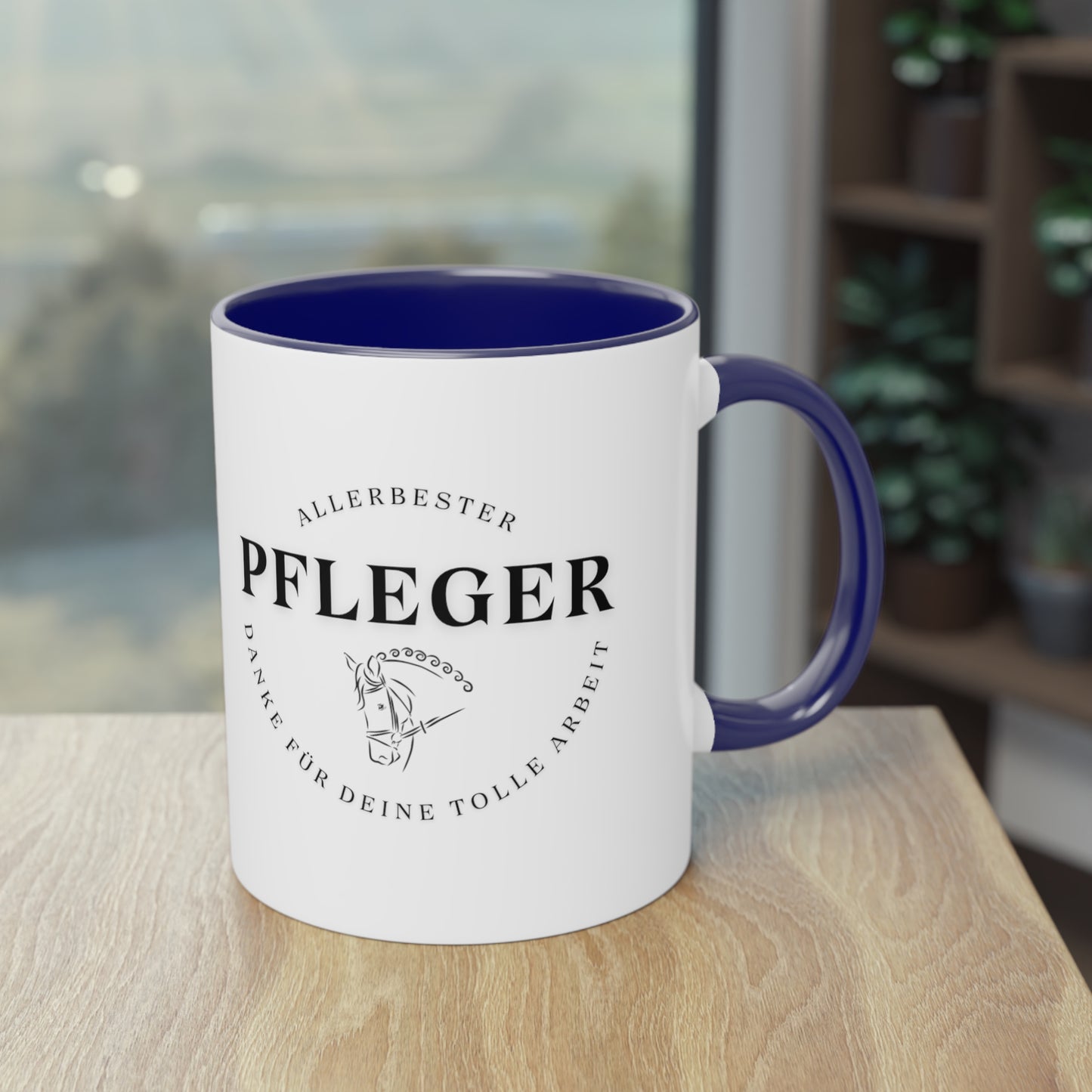 "Danke-Tasse" Pfleger zweifarbig 0,33l