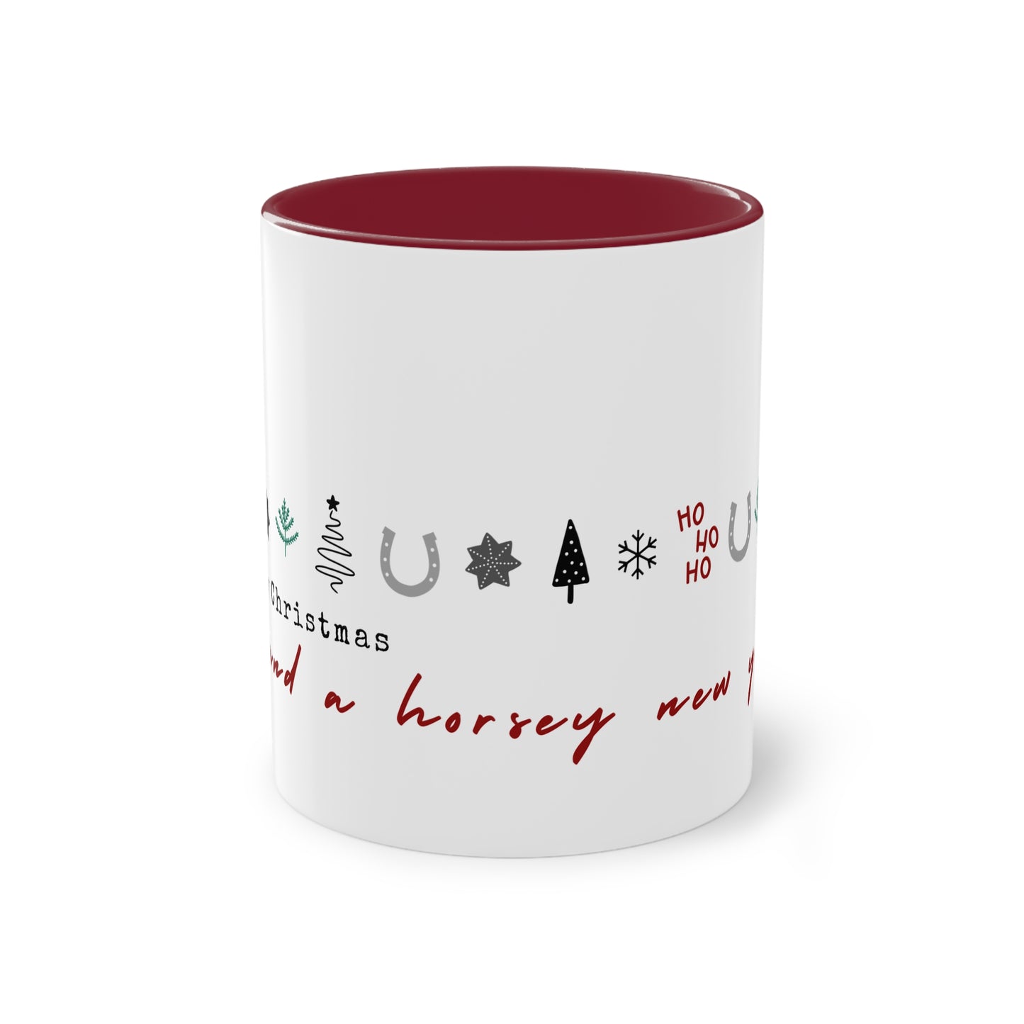 Weihnachtstasse „horsey new year“