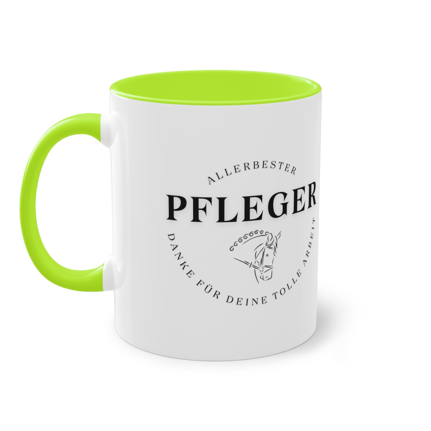 "Danke-Tasse" Pfleger zweifarbig 0,33l