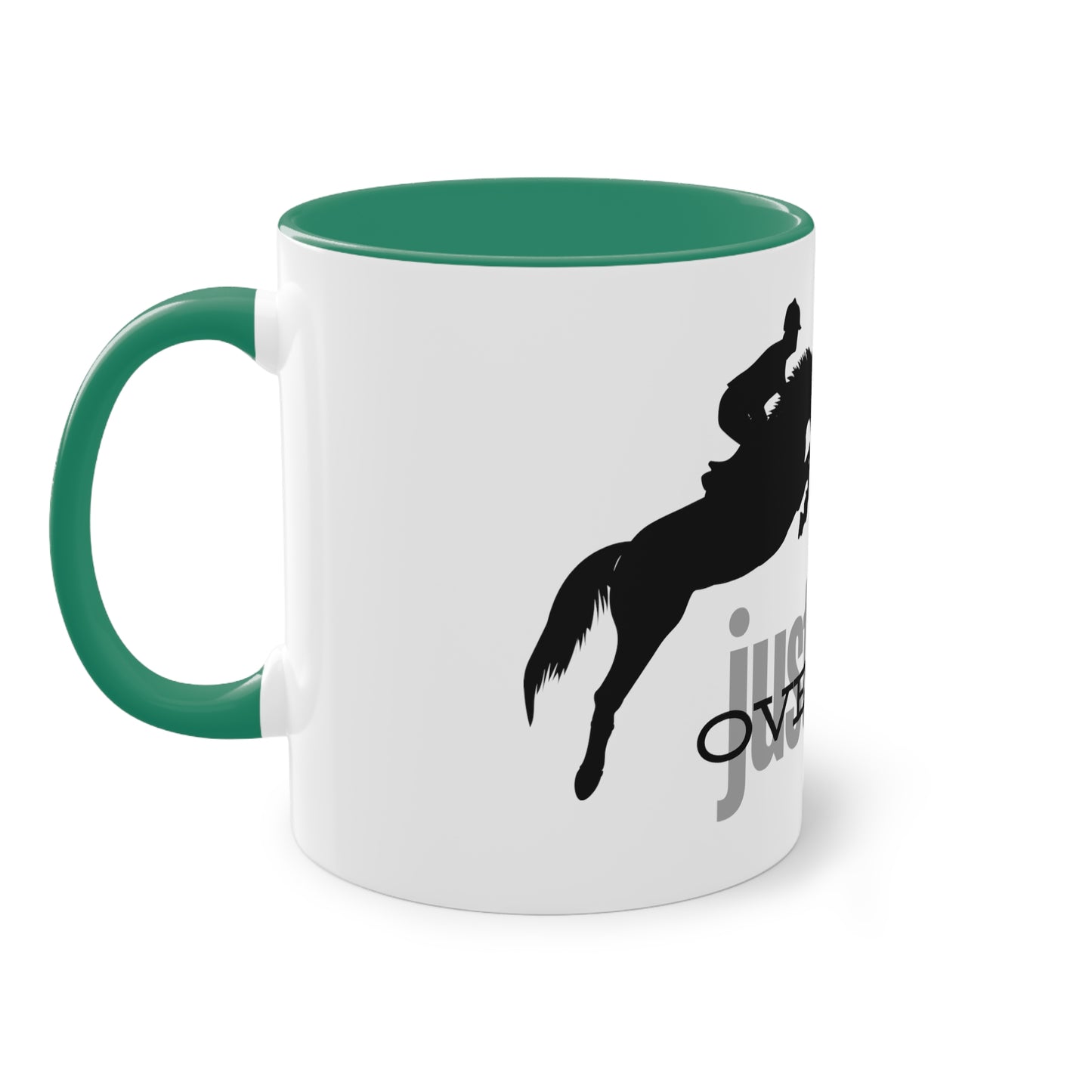 Tasse "just get over it" zweifarbig 0,33l