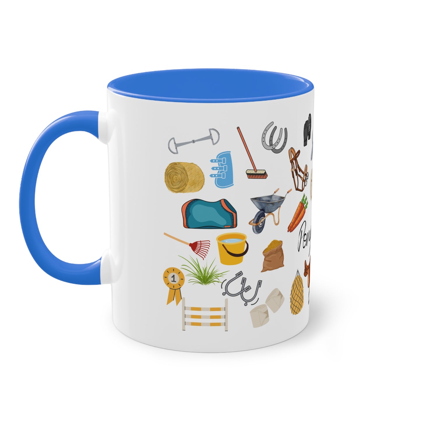 Tasse "Ponyhofleben" zweifarbig 0,33l