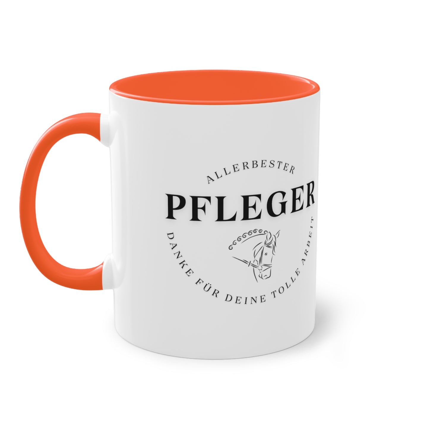 "Danke-Tasse" Pfleger zweifarbig 0,33l