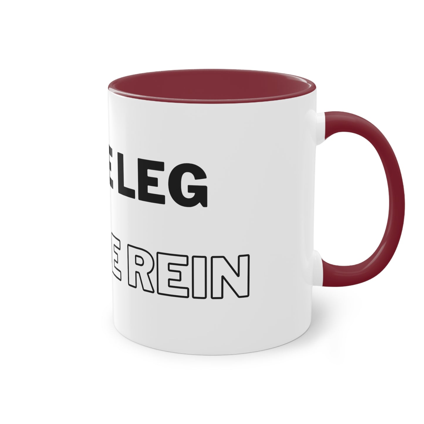 Tasse "Inside Leg Outside Rein" zweifarbig 0,33l