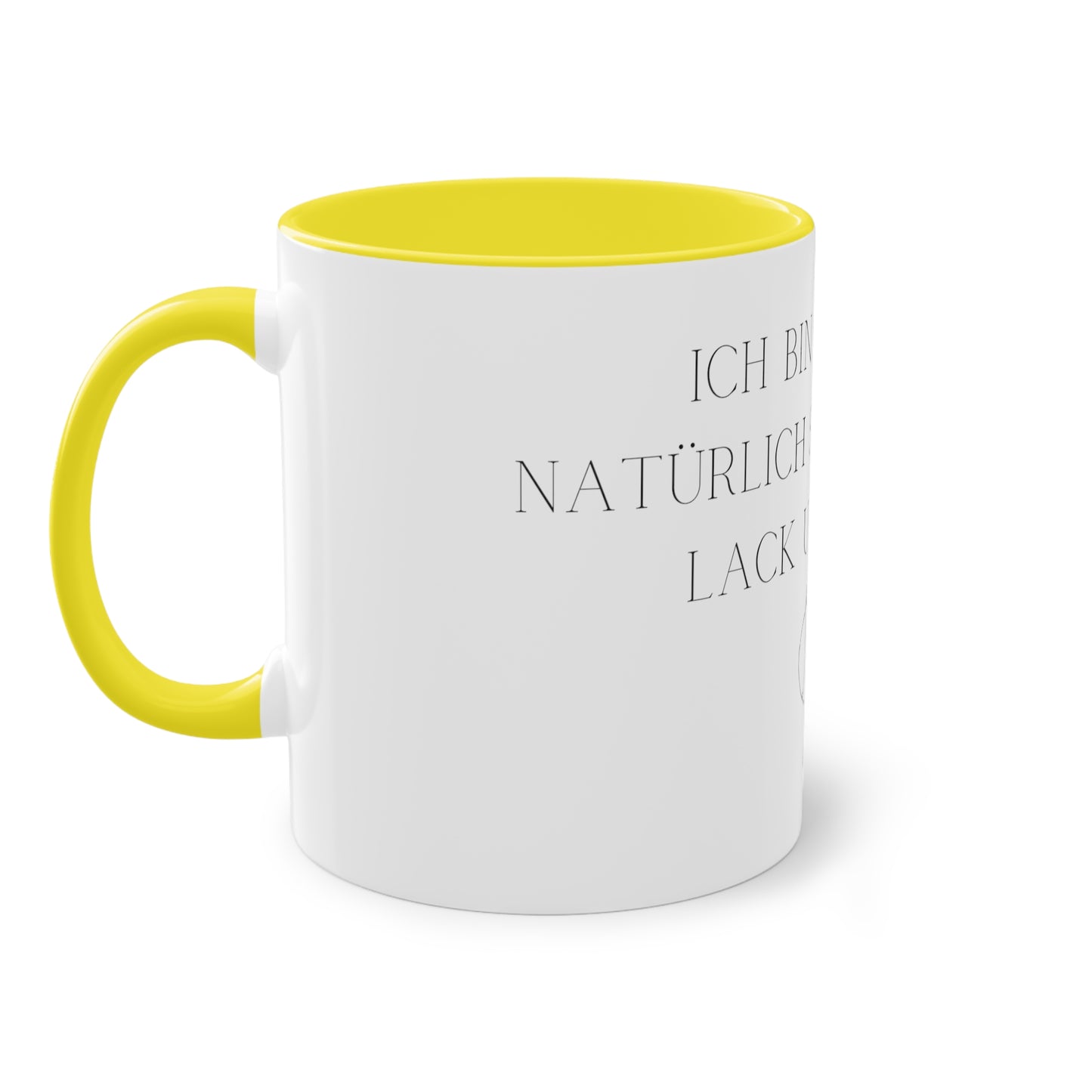 Tasse "Lack und Leder" zweifarbig 0,33l