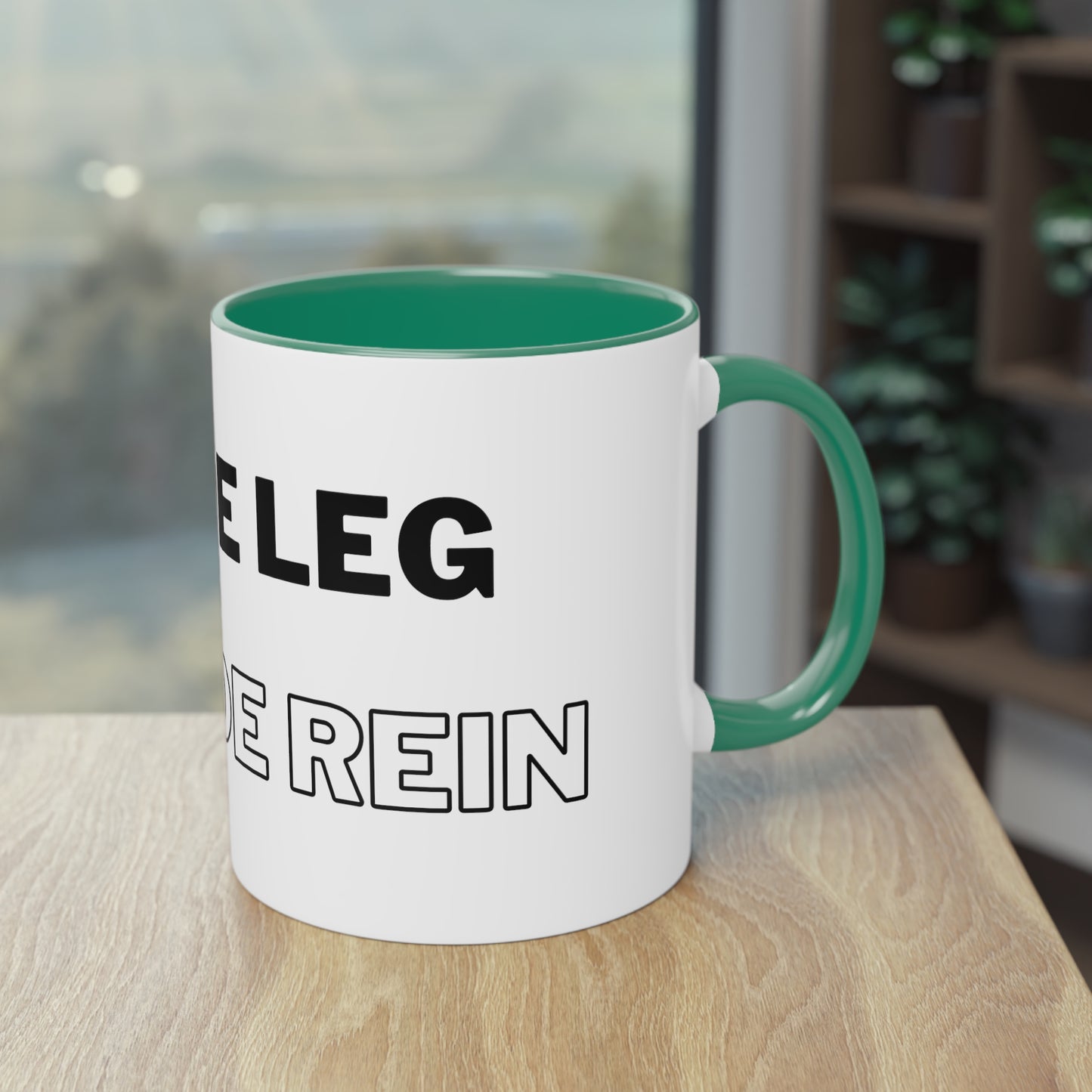 Tasse "Inside Leg Outside Rein" zweifarbig 0,33l