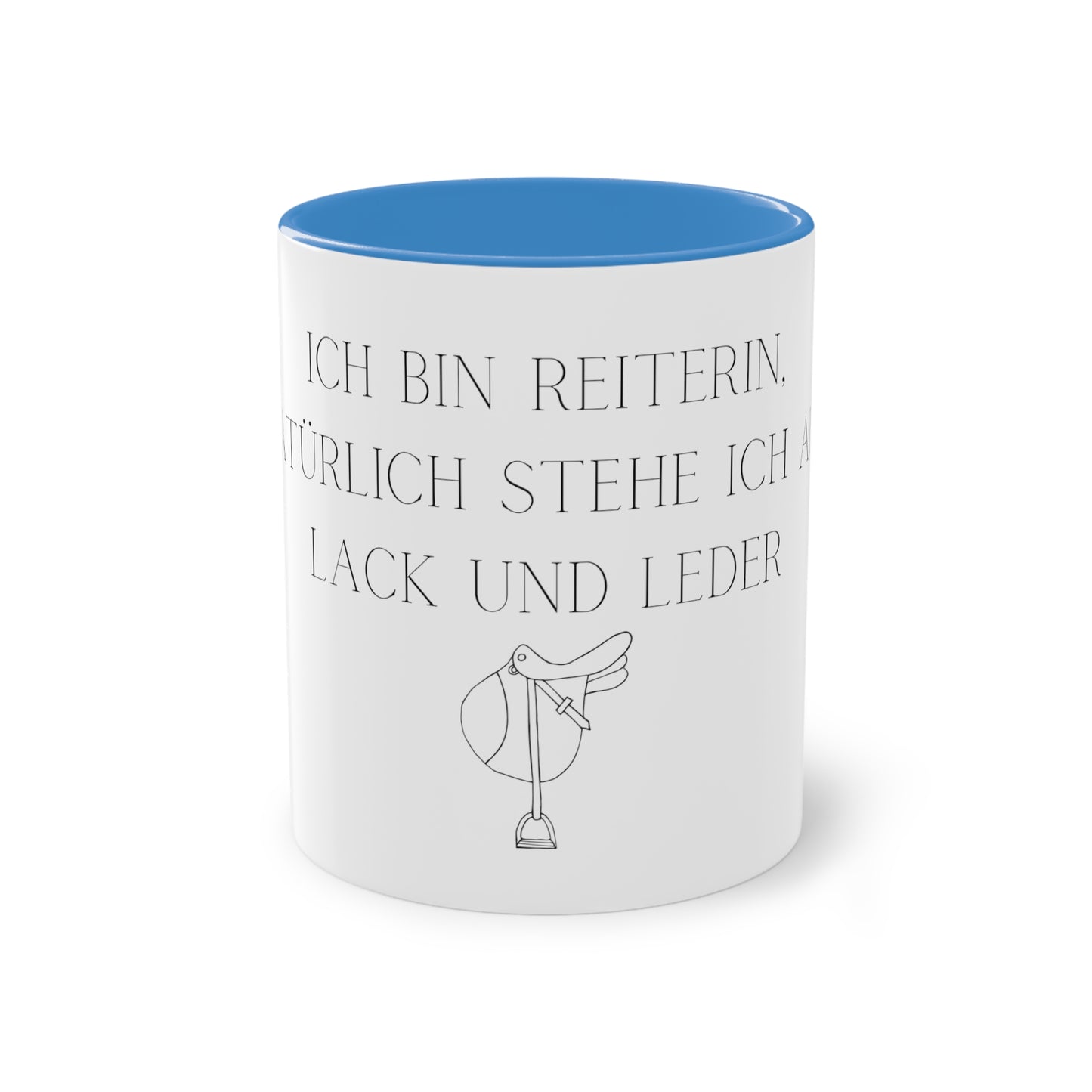 Tasse "Lack und Leder" zweifarbig 0,33l