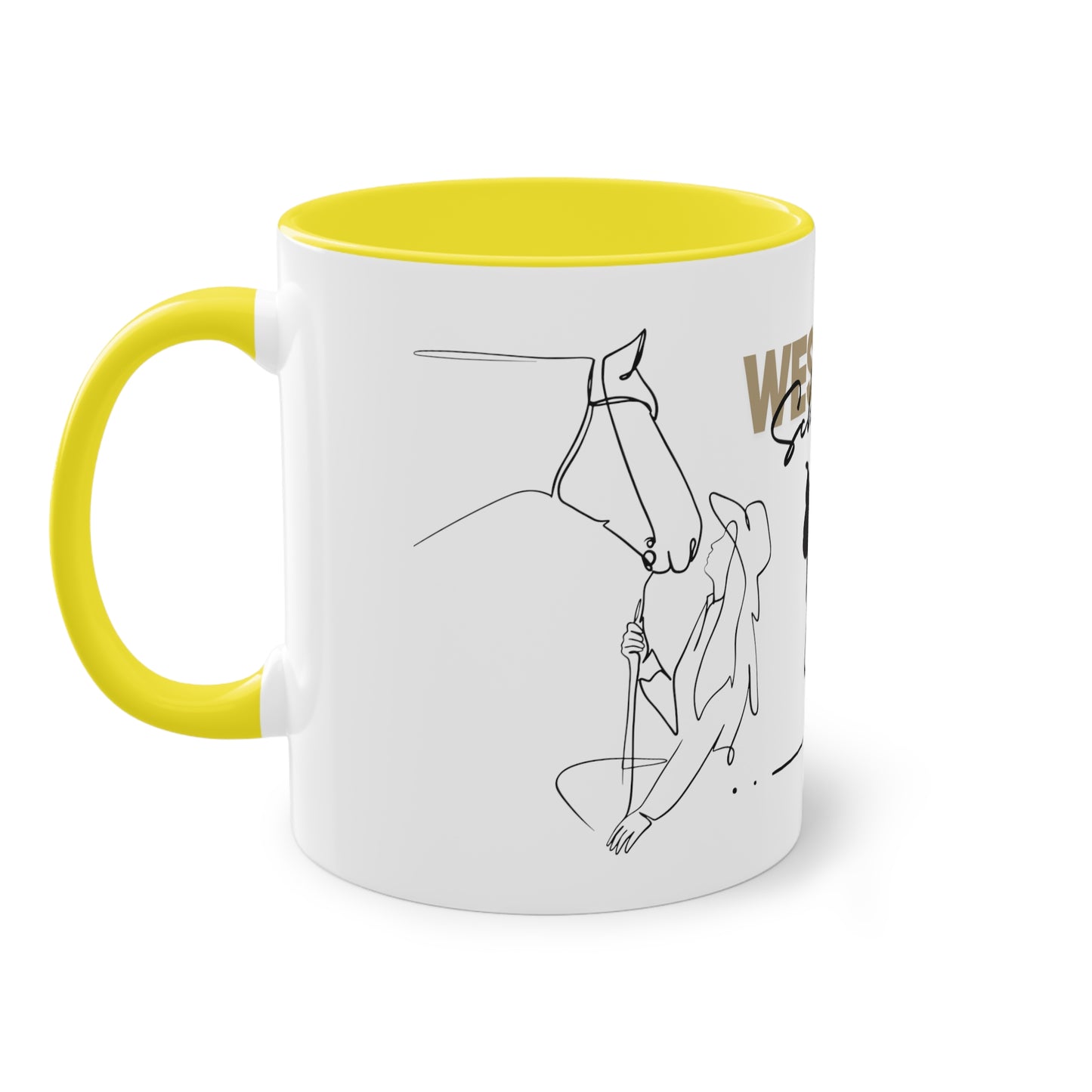 Tasse "Western Schwestern" zweifarbig 0,33l