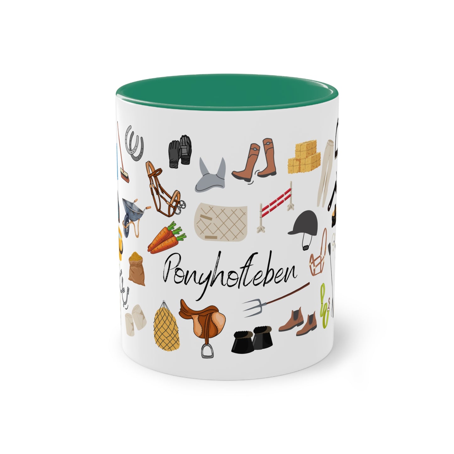 Tasse "Ponyhofleben" zweifarbig 0,33l