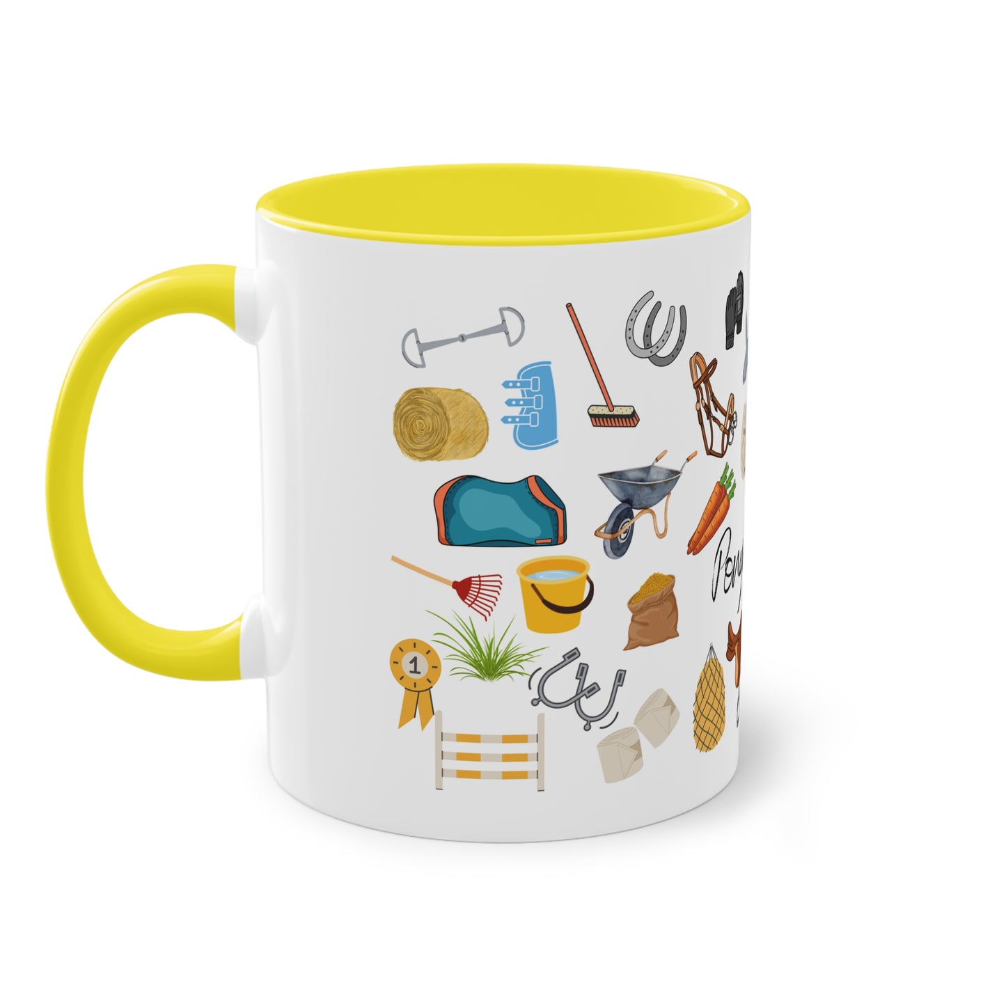 Tasse "Ponyhofleben" zweifarbig 0,33l