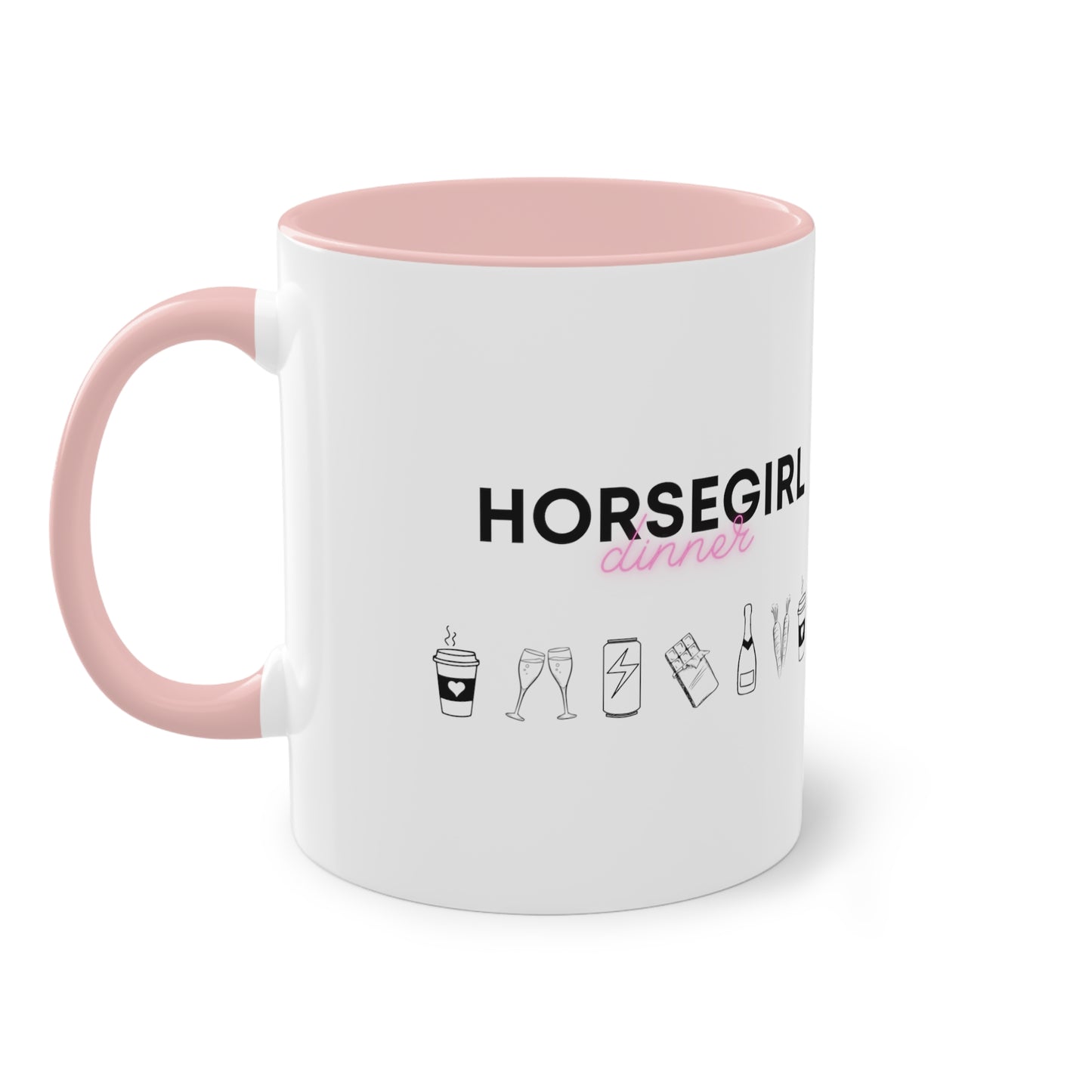 "Horsegirl dinner" Tasse zweifarbig 0,33l