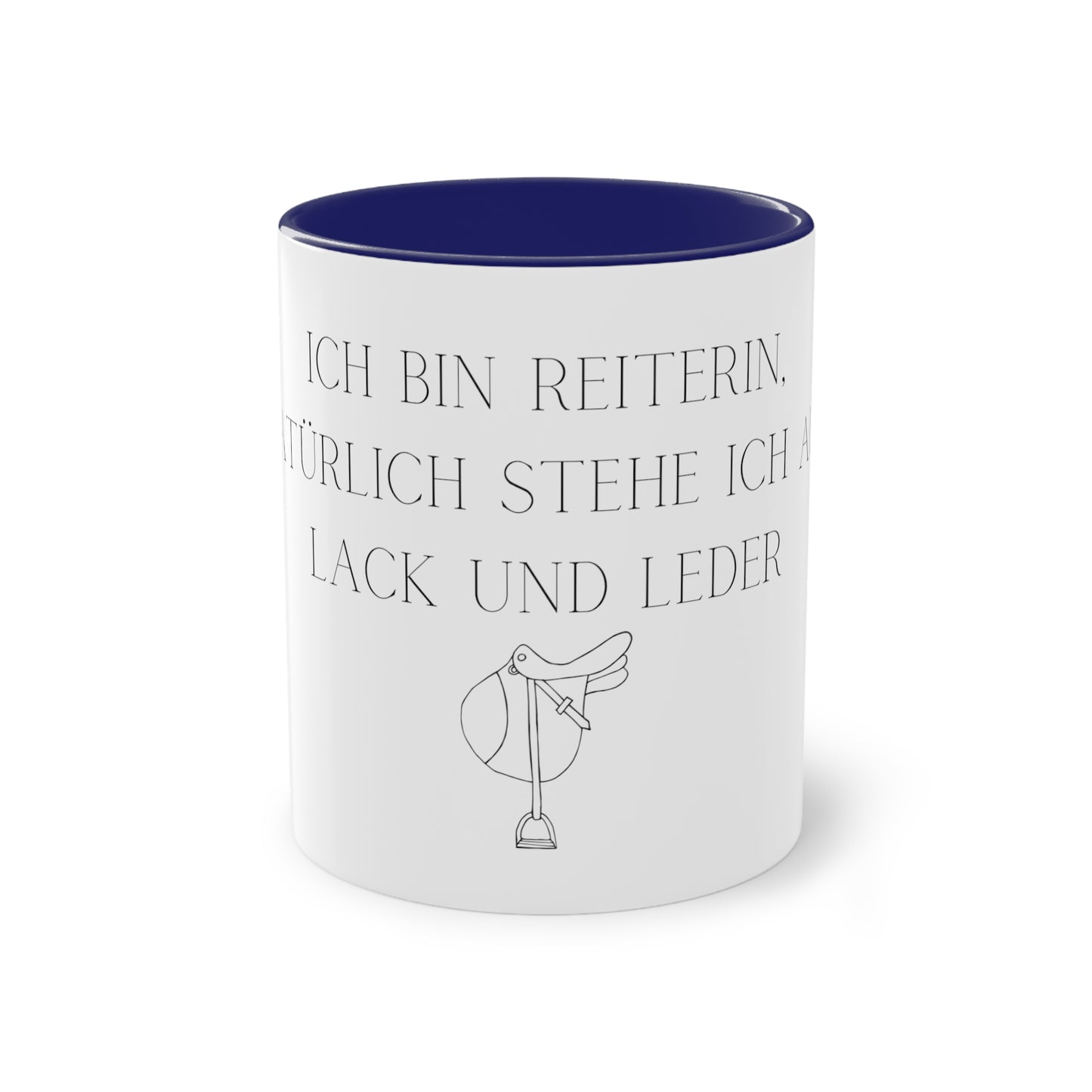 Tasse "Lack und Leder" zweifarbig 0,33l