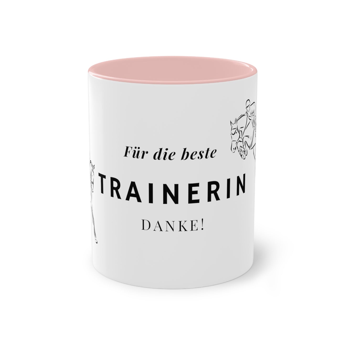 "Danke-Tasse" Trainerin zweifarbig 0,33l