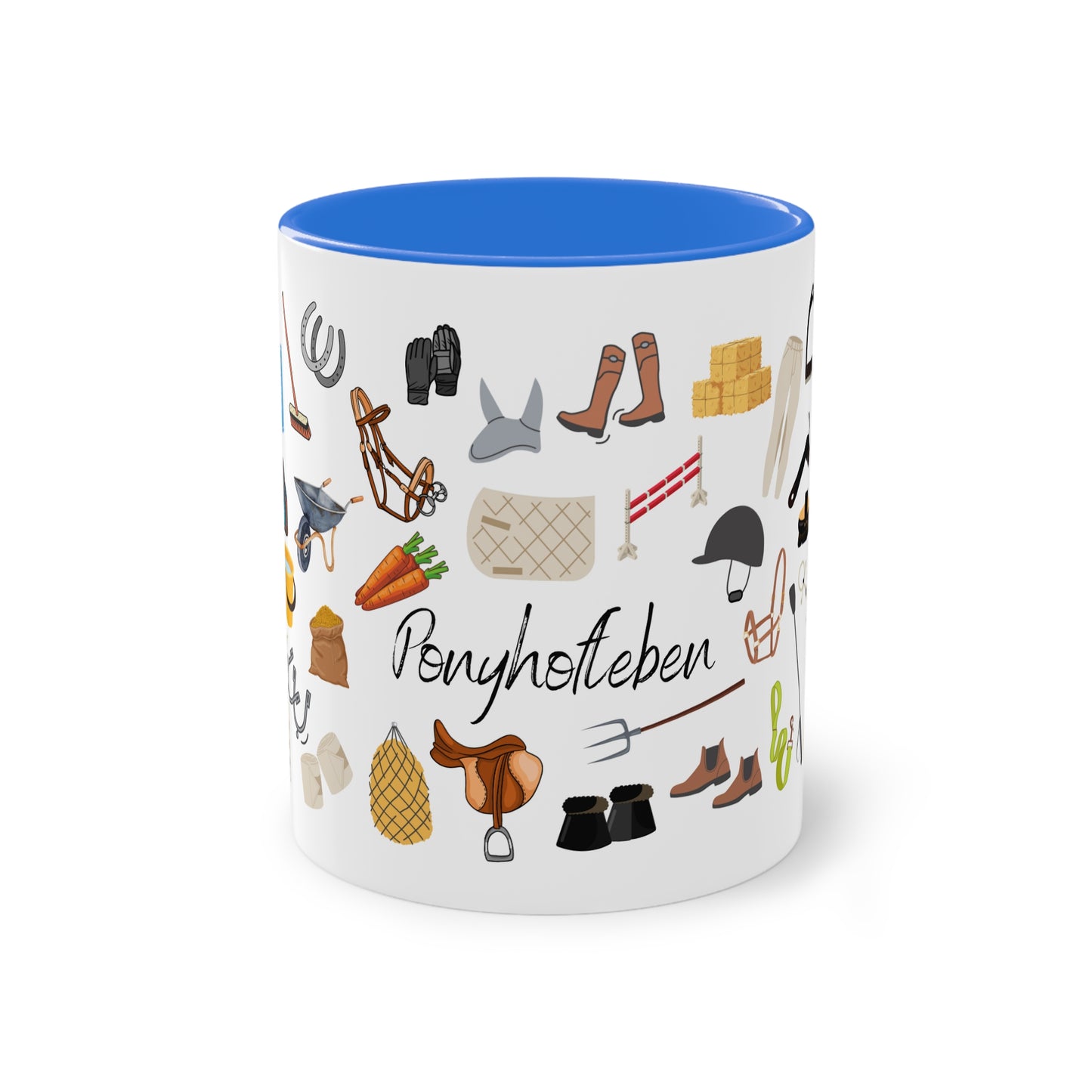 Tasse "Ponyhofleben" zweifarbig 0,33l