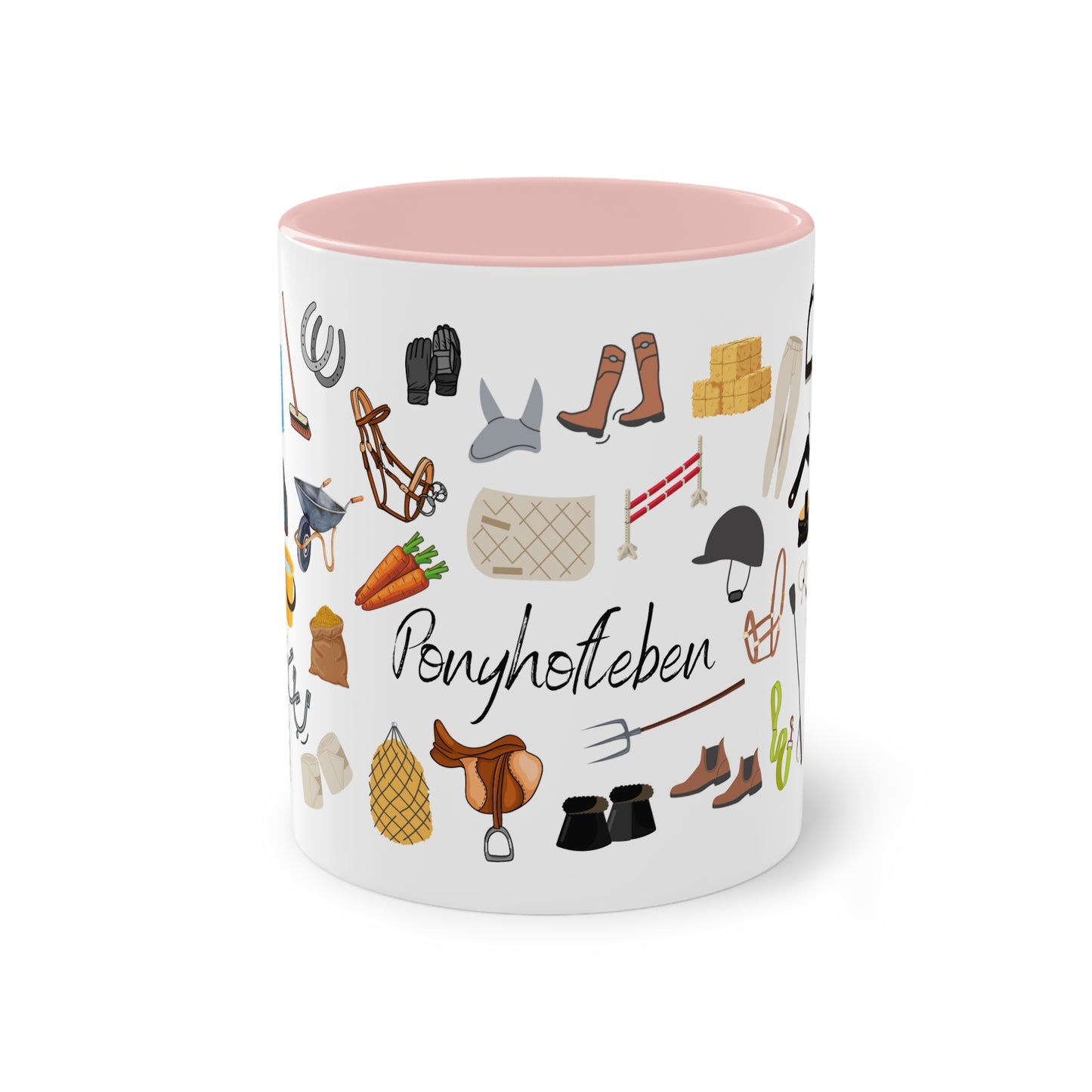 Tasse "Ponyhofleben" zweifarbig 0,33l