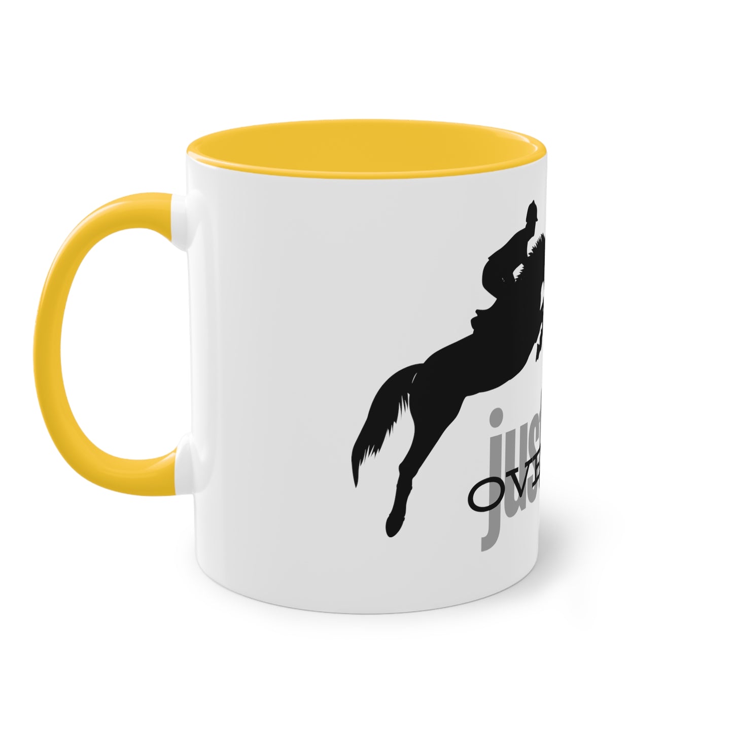 Tasse "just get over it" zweifarbig 0,33l