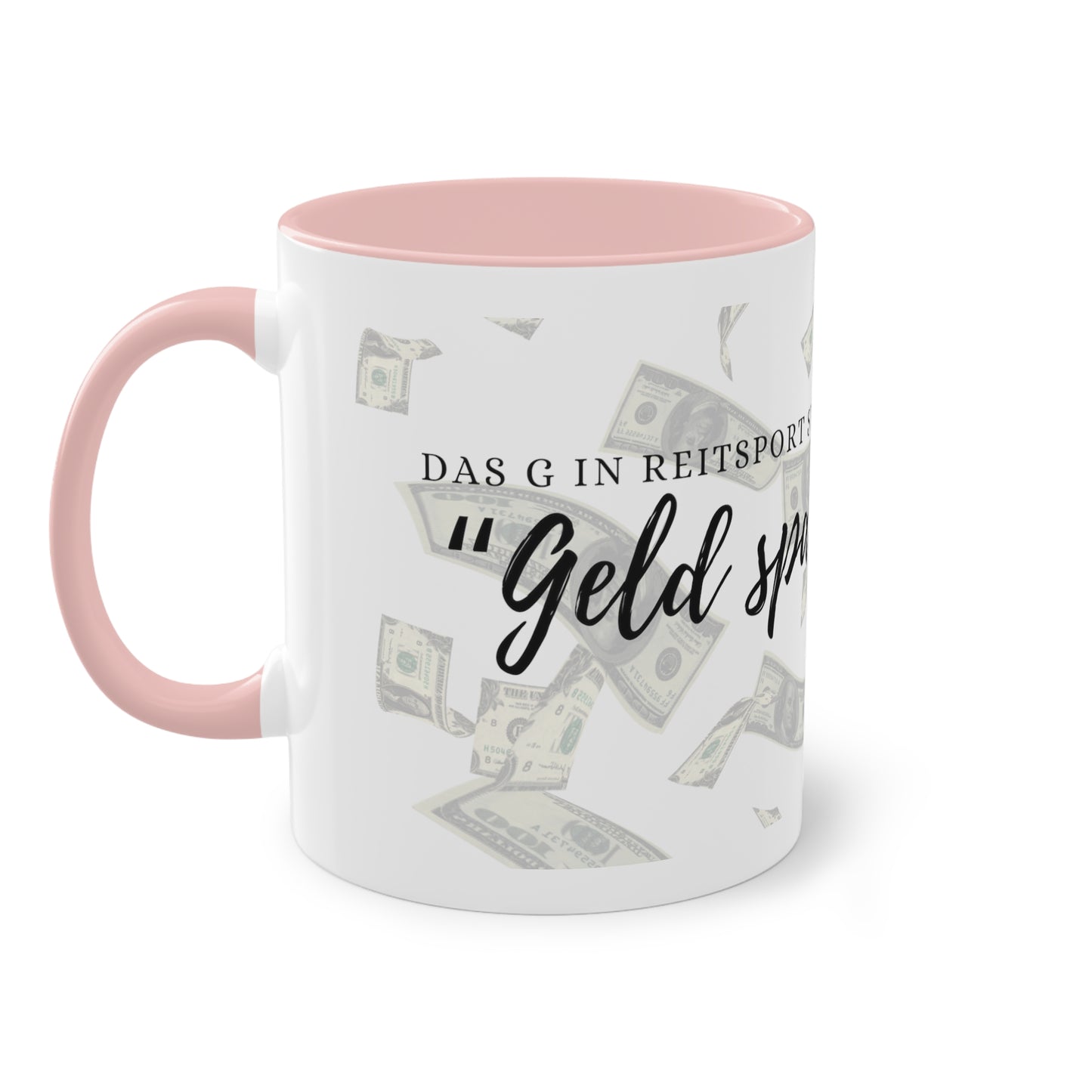 Tasse "Geld sparen" zweifarbig 0,33l