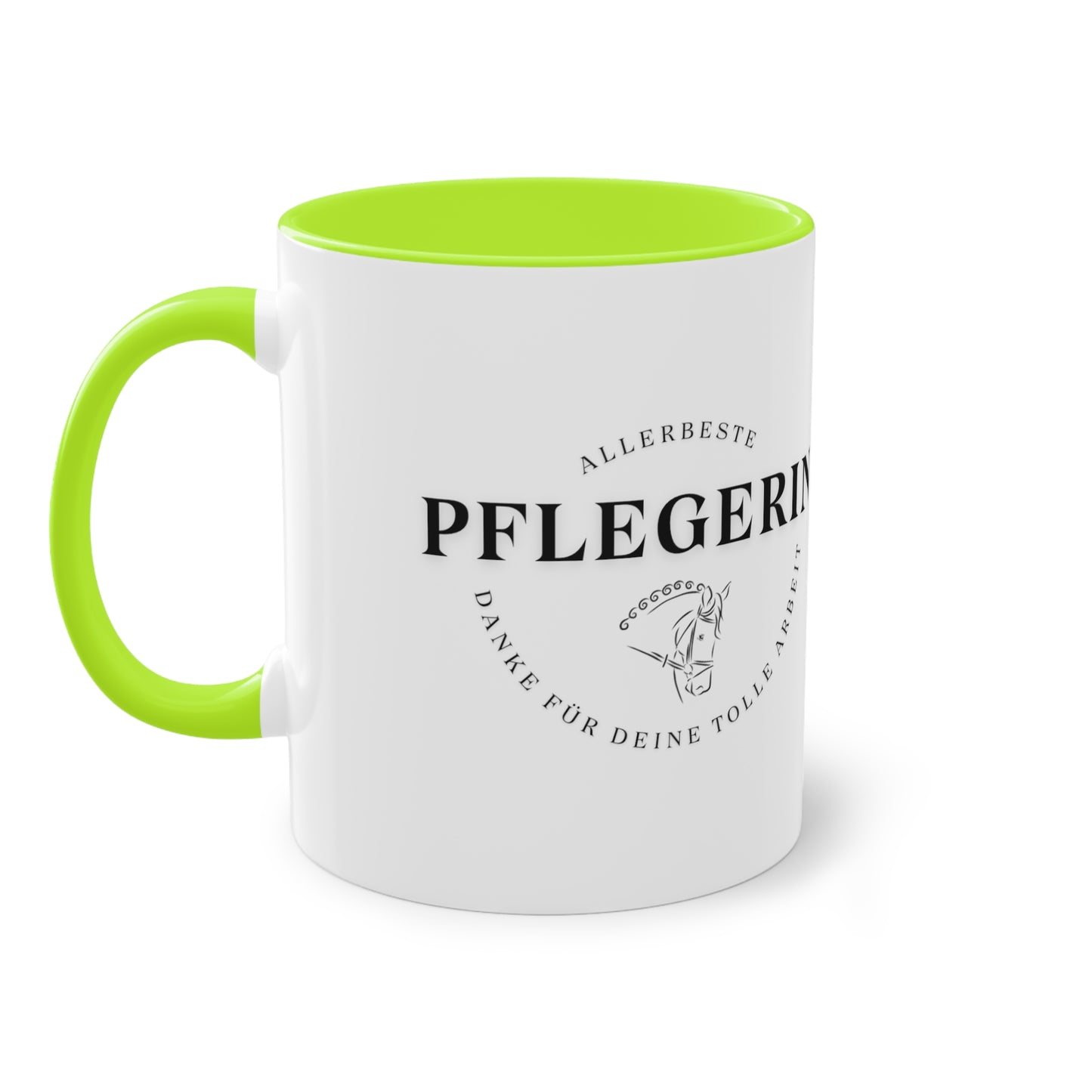 "Danke-Tasse" Pflegerin zweifarbig 0,33l