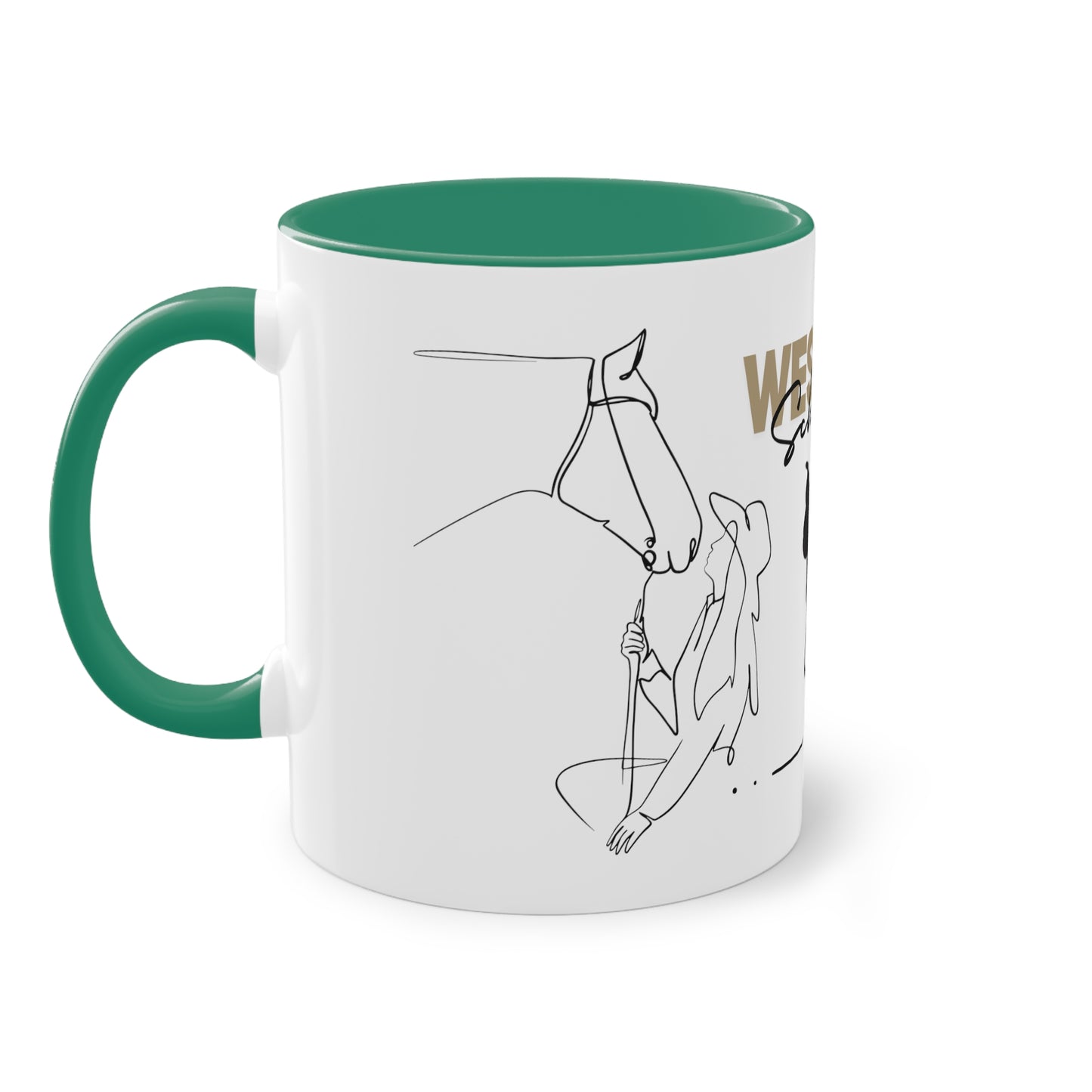 Tasse "Western Schwestern" zweifarbig 0,33l