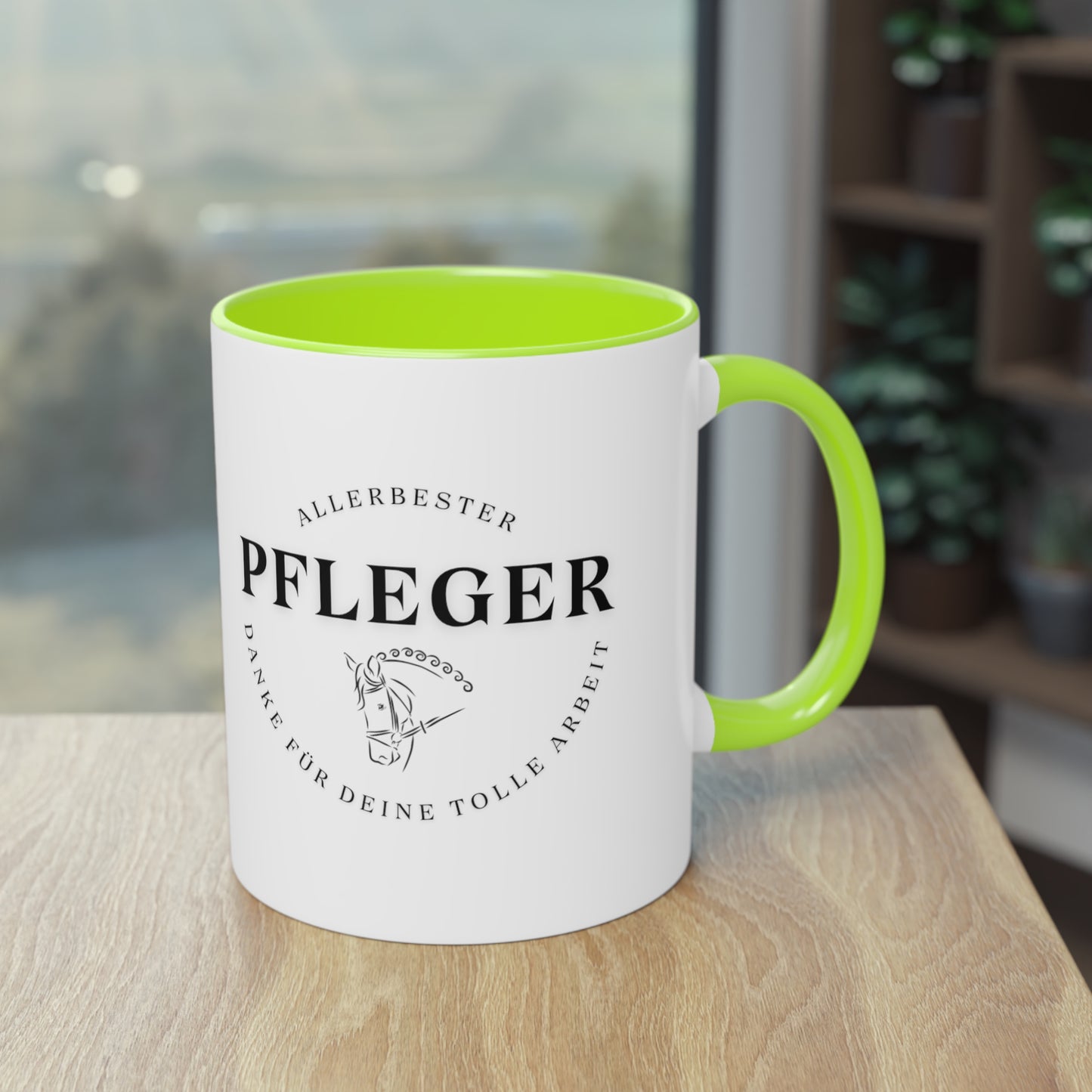 "Danke-Tasse" Pfleger zweifarbig 0,33l