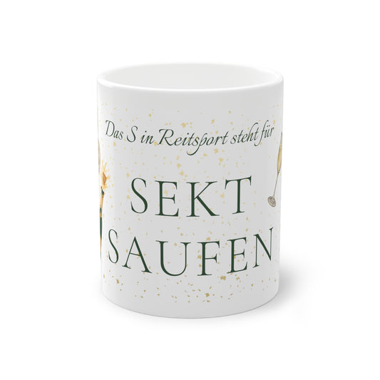 Tasse "Sekt saufen" 0,33l