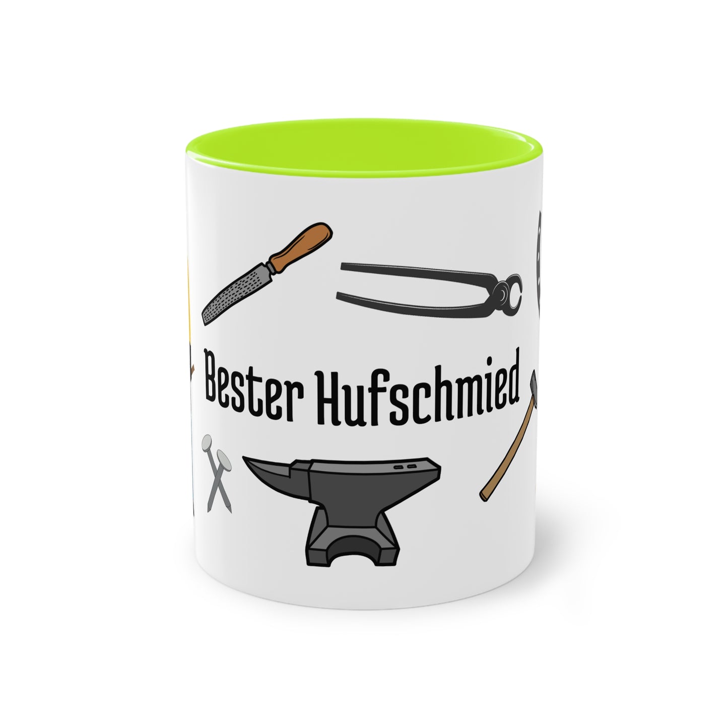 Tasse "Bester Hufschmied" zweifarbig 0,33l