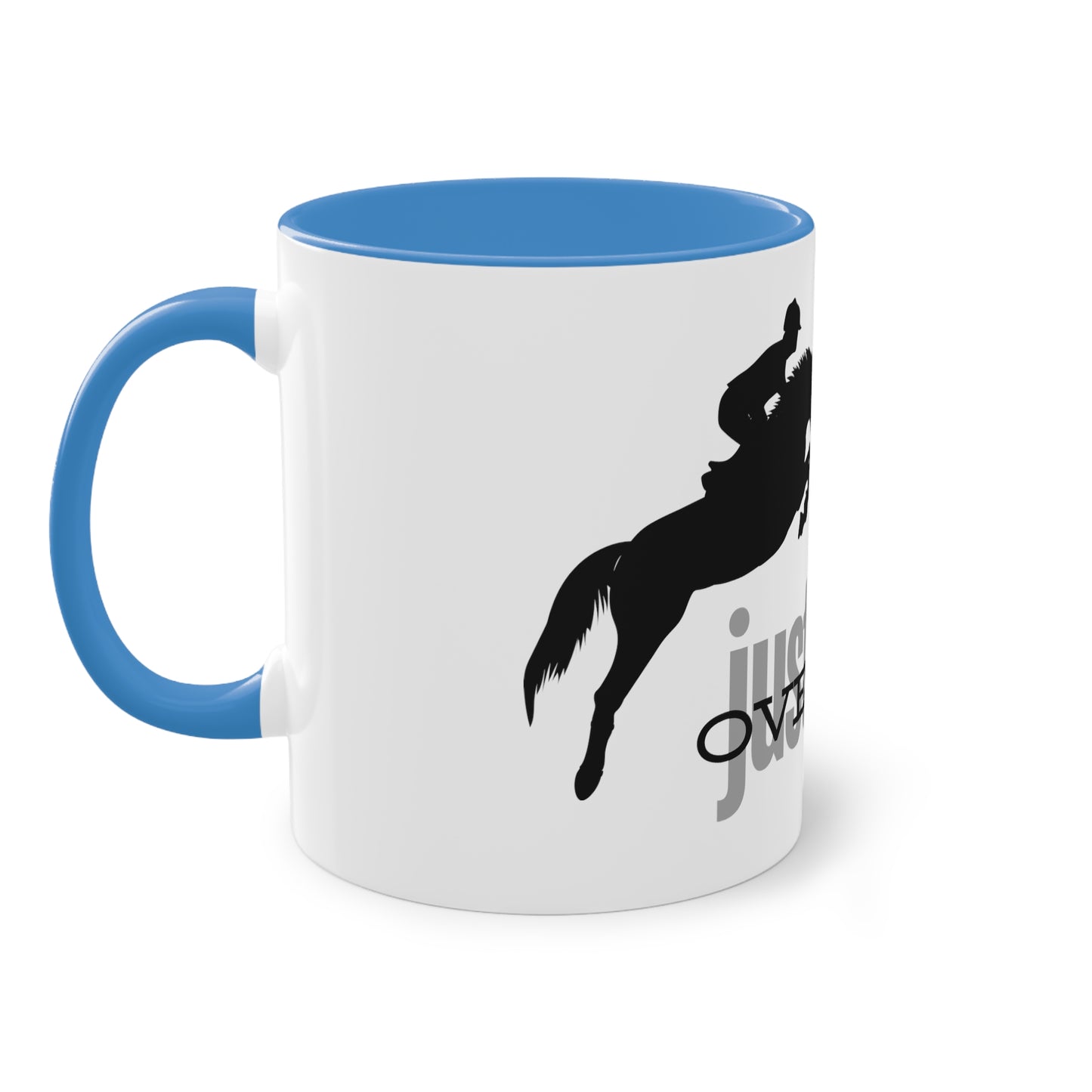 Tasse "just get over it" zweifarbig 0,33l