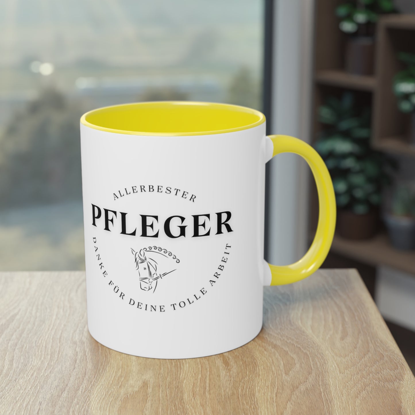 "Danke-Tasse" Pfleger zweifarbig 0,33l