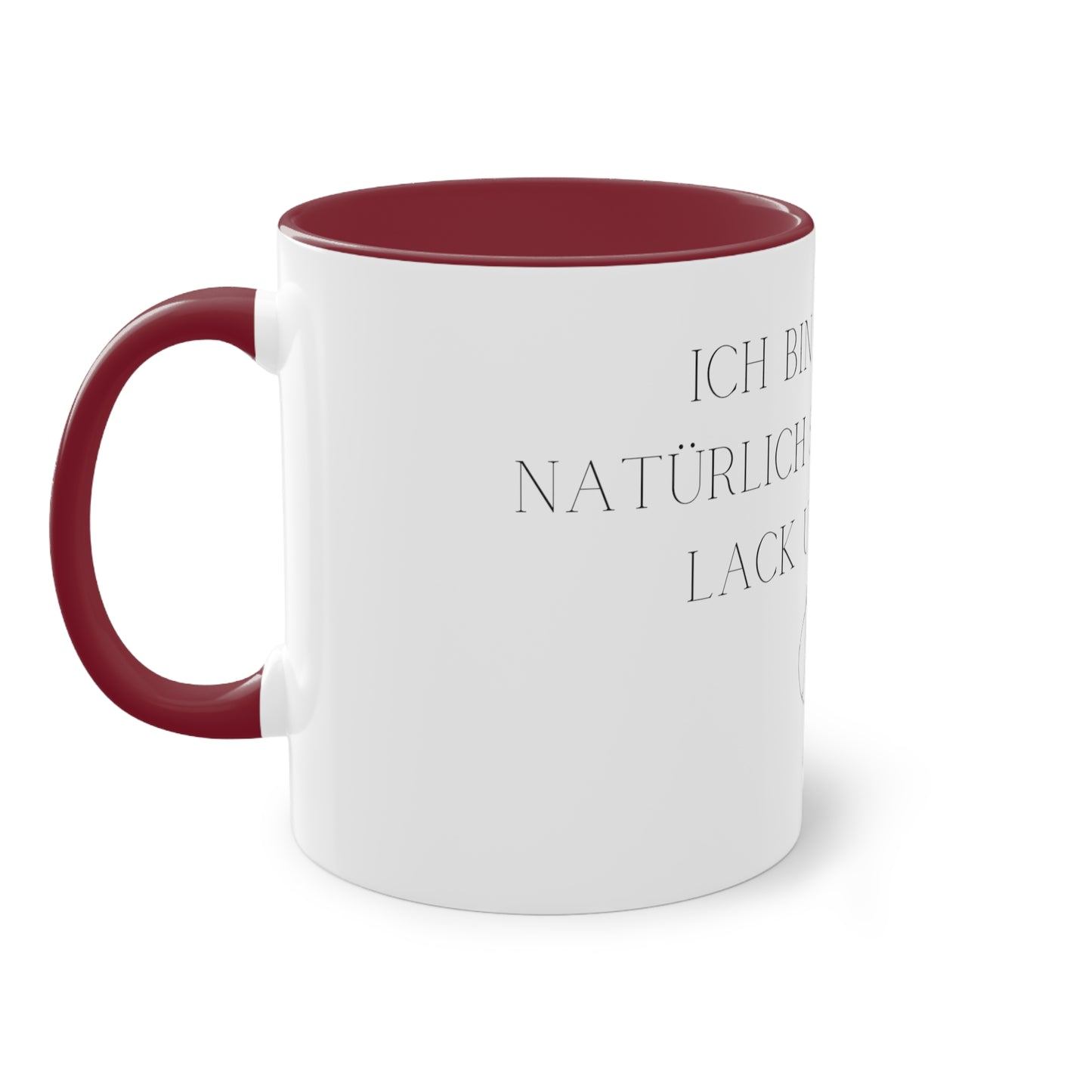 Tasse "Lack und Leder" zweifarbig 0,33l